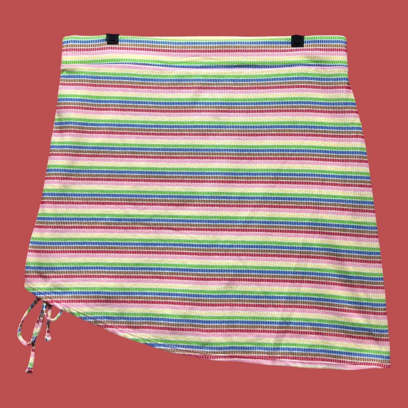 Other Pride - Women's Mid-Rise Mini Asymmetrical Skirt Rainbows St Size 35" - 4 Thumbnail