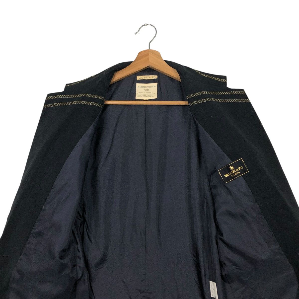 Vintage 🔥VINTAGE COATS JACKETS VALENZA PO SPORTS PARIS DOUBLE BREAST Size US M / EU 48-50 / 2 - 16 Thumbnail