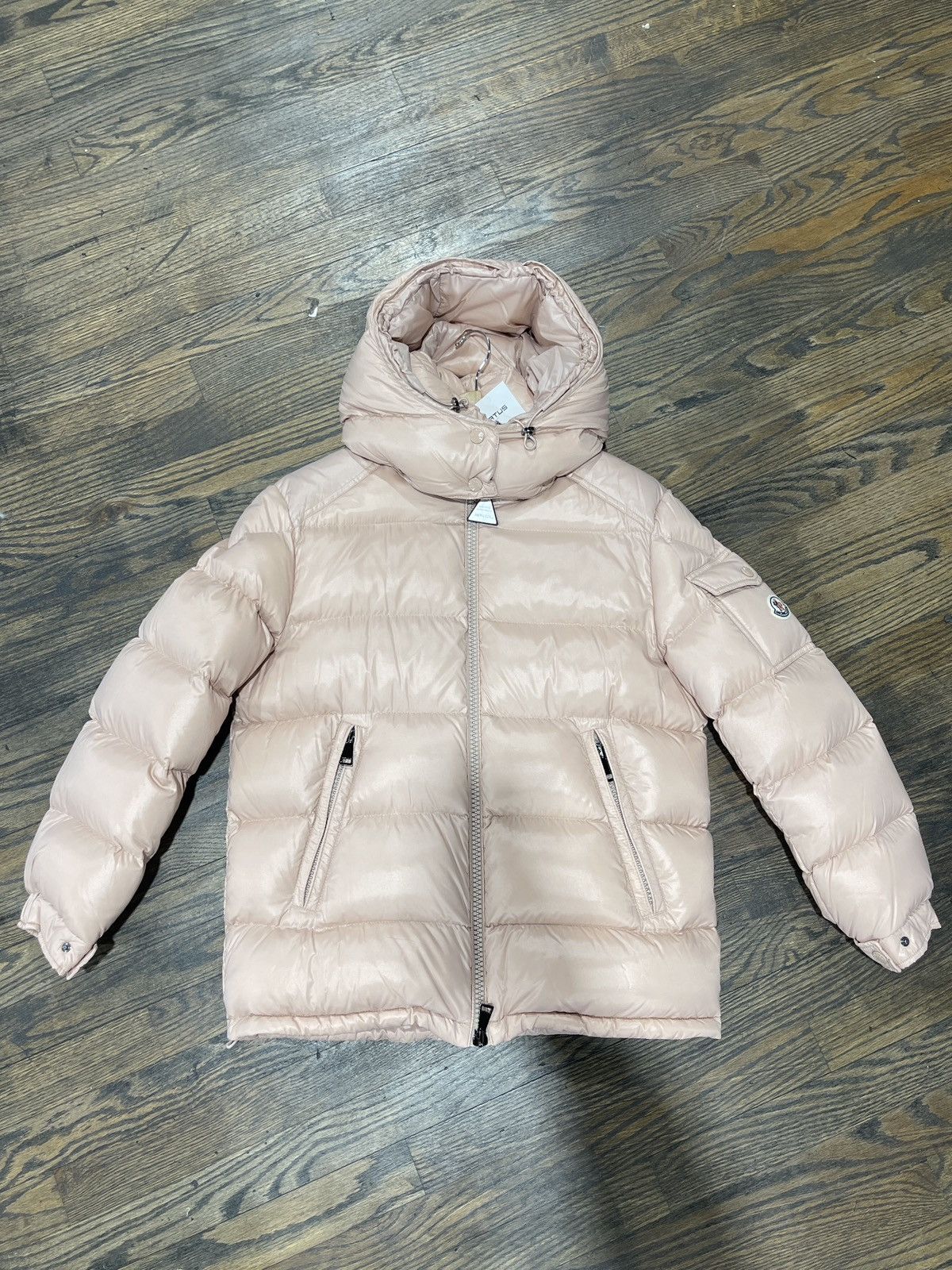 image of Pink Moncler Maya Puffer Size 1, Men's