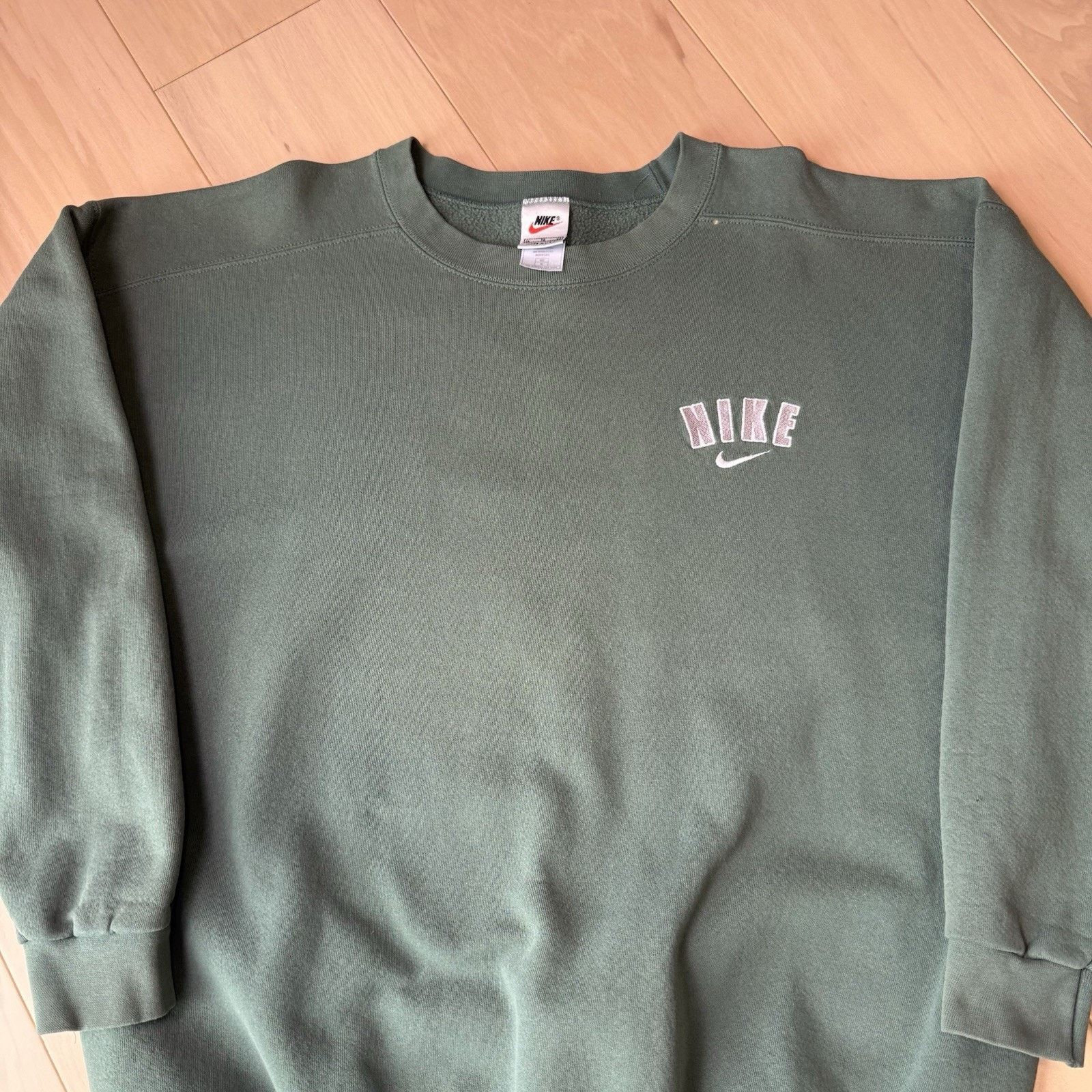 Nike Vintage Nike Sweatshirt XL Green 90s Made in USA Fleece Size US XL / EU 56 / 4 - 4 Thumbnail