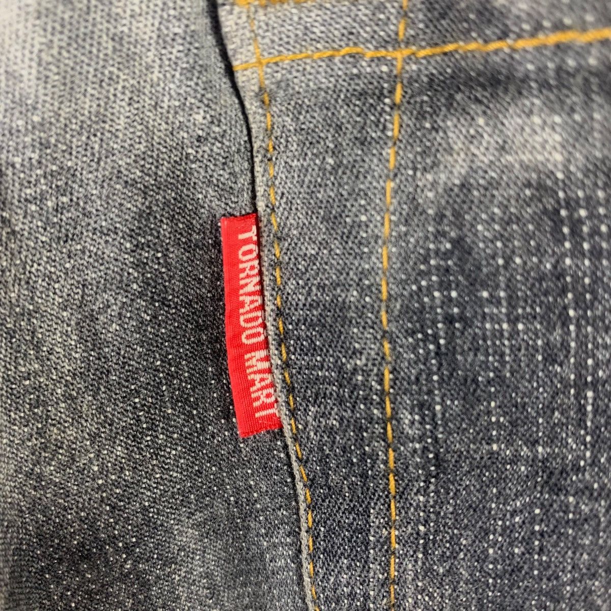 Japanese Brand × Tornado Mart TORNADO MART Flare bleach denim jeans Size 29" - 16 Thumbnail