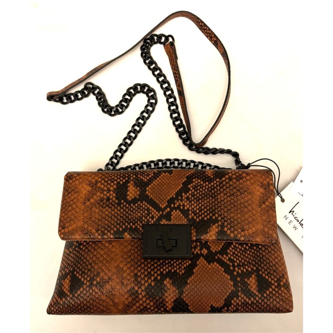 Nicole Miller NICOLE MILLER Reptile Print Faux Leather Crossbody Bag | NWT Size ONE SIZE - 3 Thumbnail