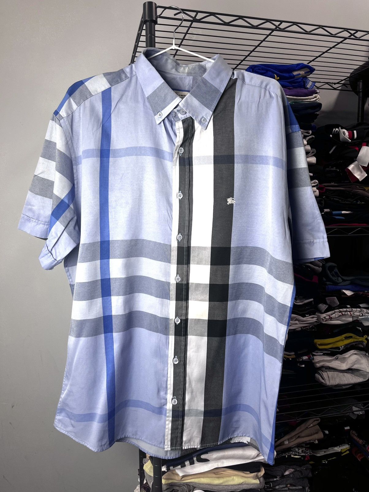 Burberry Vintage Burberry Full Checkered Shirt Luxury Size US XXL / EU 58 / 5 - 1 Thumbnail