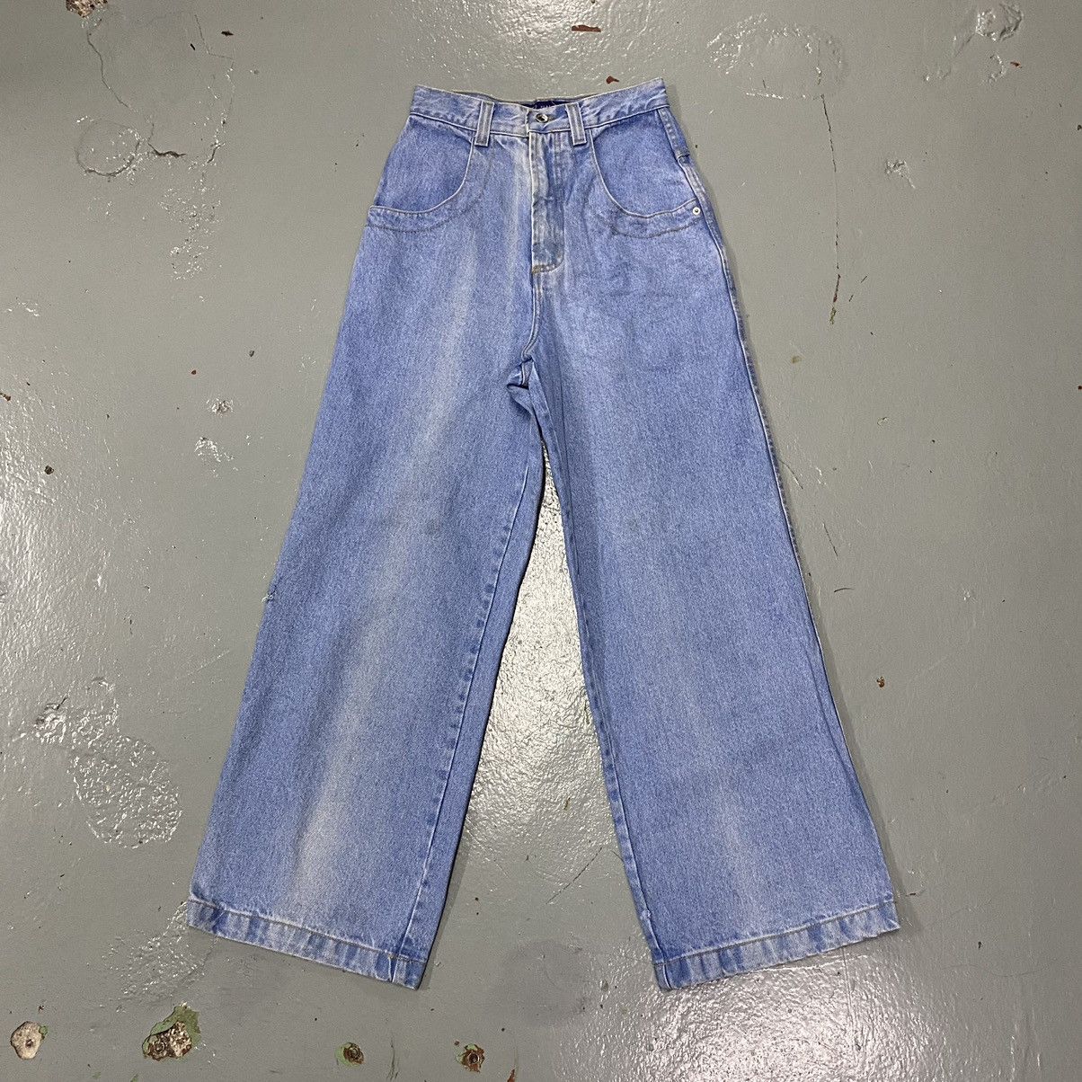 JNCO × Vintage Vintage Solo Baggy Denim Jeans Wide Leg Flare Size US 27 - 5 Thumbnail