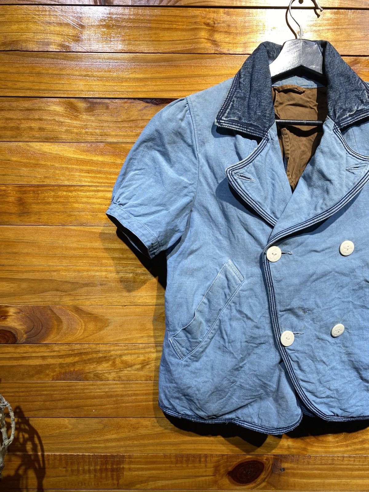 Kapital Kapital Japan Vintage Denim Short Sleeve Double-Breasted Size S / US 4 / IT 40 - 7 Thumbnail