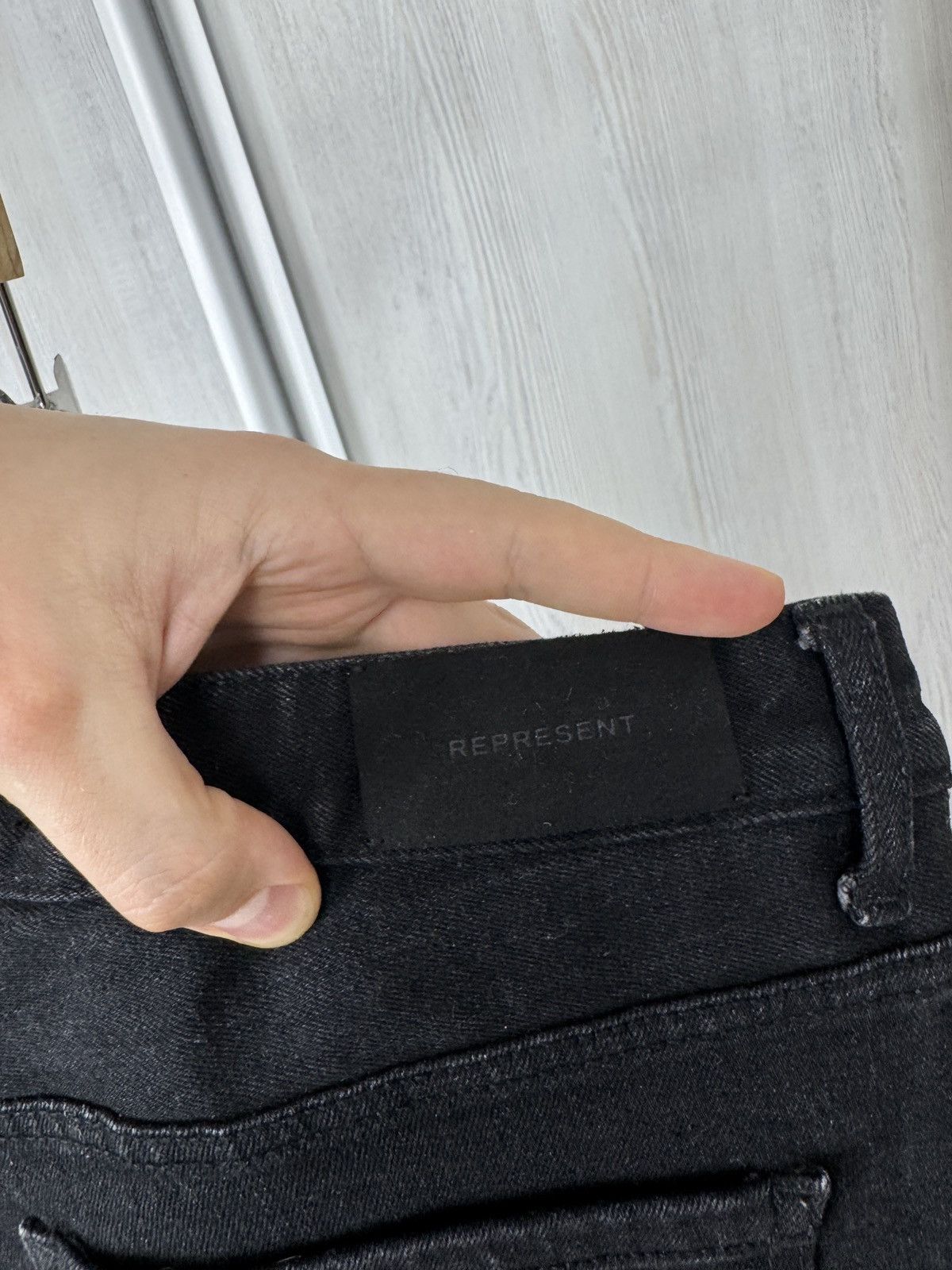 Japanese Brand Represent Basic selvedge denim vintage black jeans zippers Size US 32 / EU 48 - 18 Thumbnail