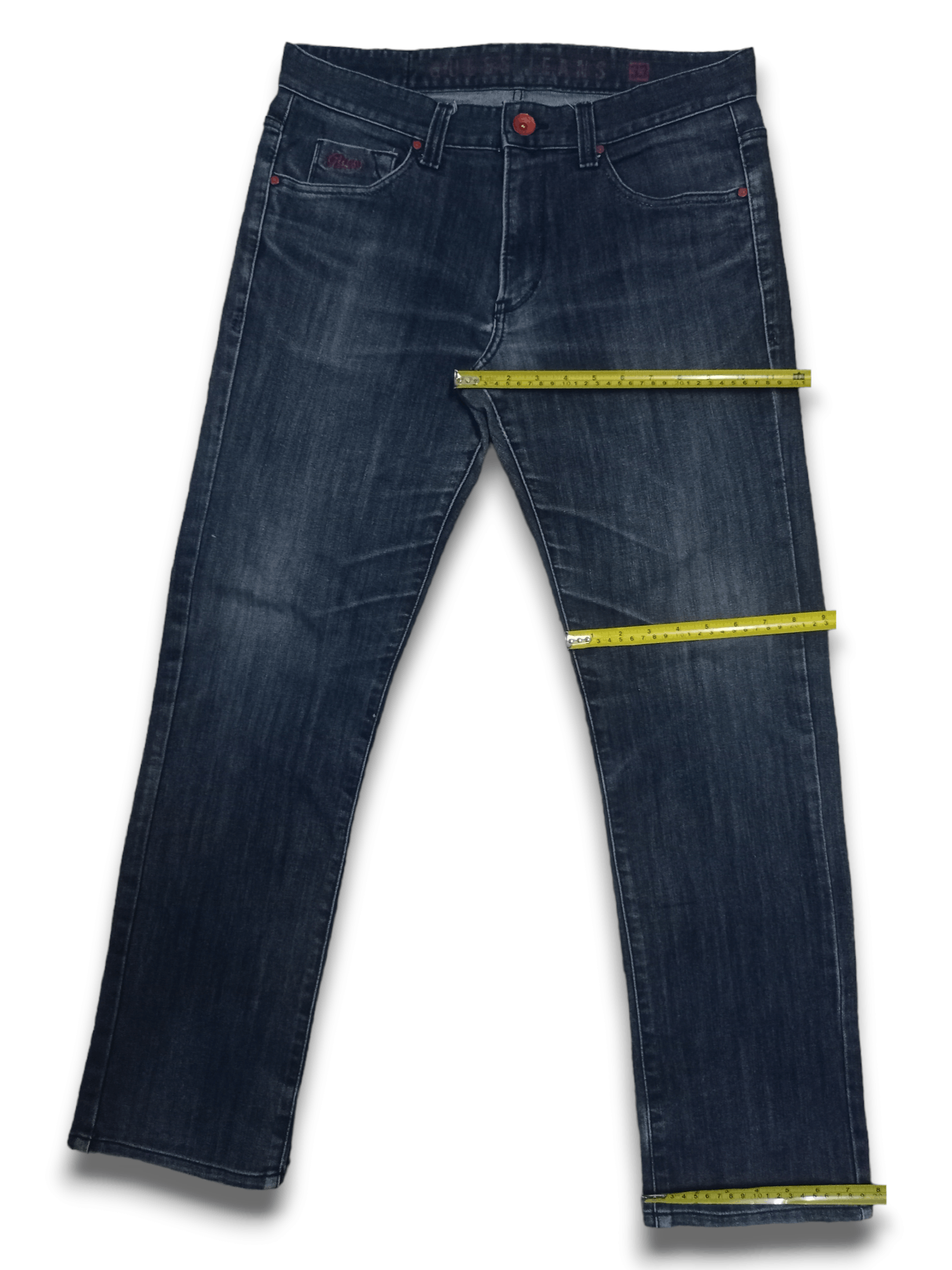 Guess Vintage Guess Dark Blue Wash Loose Straight Jeans 34x30 Size US 34 / EU 50 - 13 Thumbnail