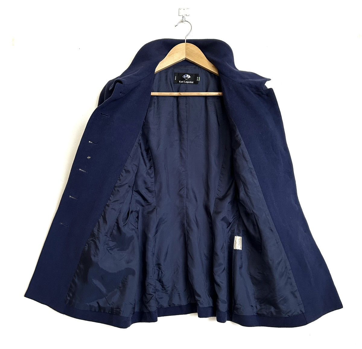 Karl Lagerfeld RARE🔥A/W1992 4-POCKETS WOOL COAT Size S / US 4 / IT 40 - 4 Thumbnail