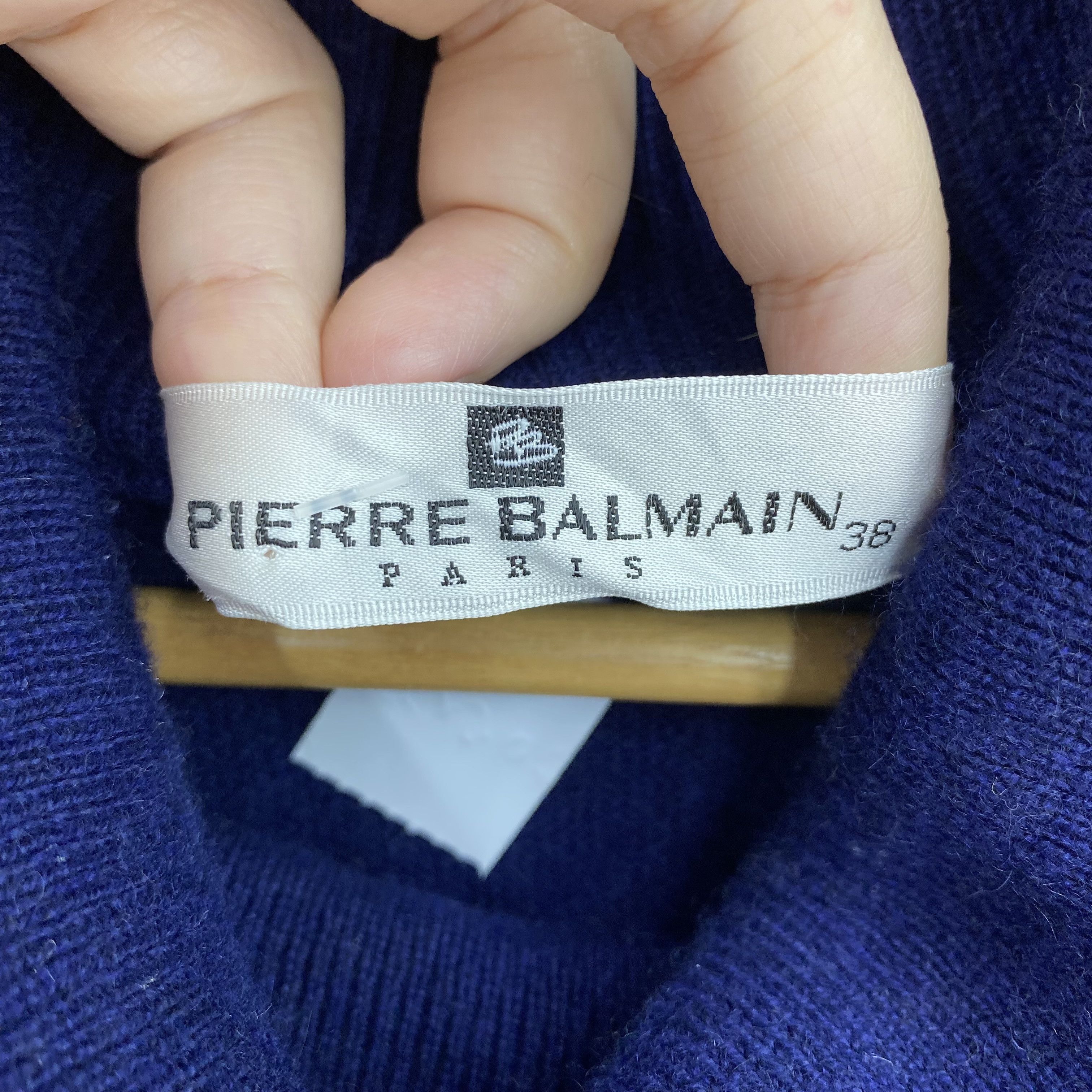 Pierre Balmain Vintage Piere Balmain Turtleneck Sweater Knit Wool Jumper Size S / US 4 / IT 40 - 7 Thumbnail