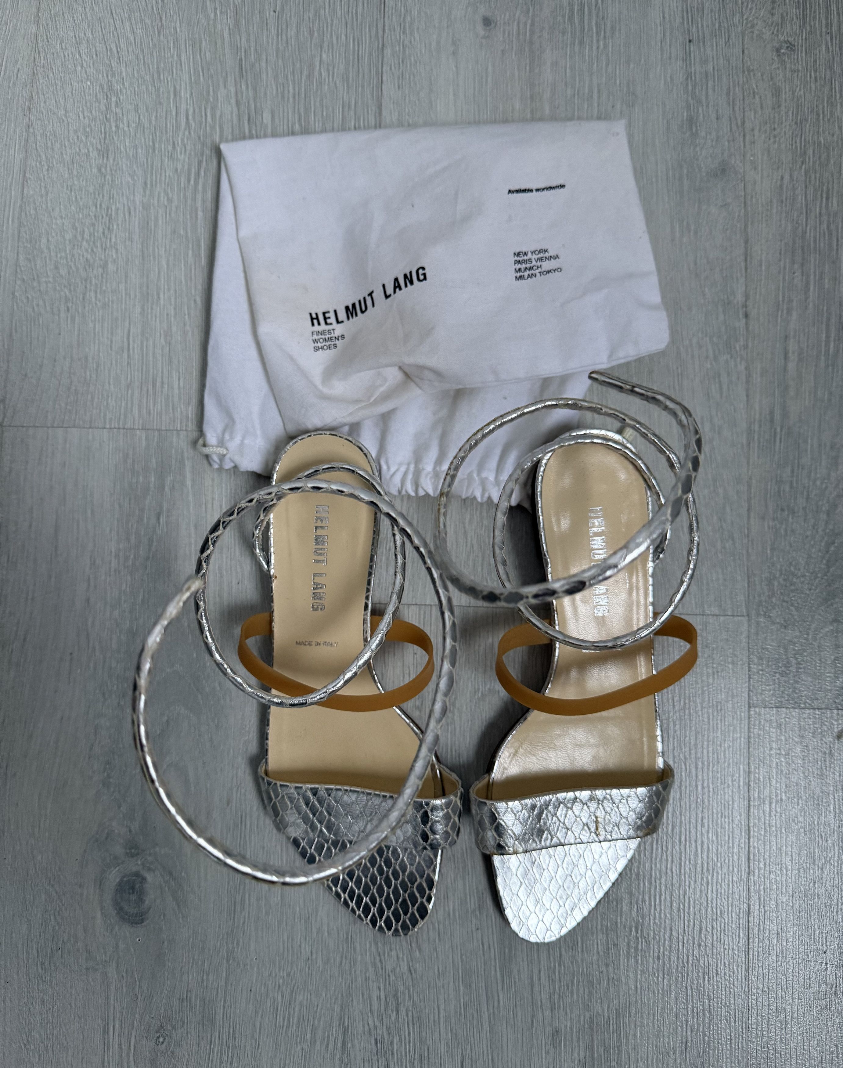 Helmut Lang Archive SS 2002 Helmut Lang Spiral wrap sandals Size US 6.5 / IT 36.5 - 1 Thumbnail