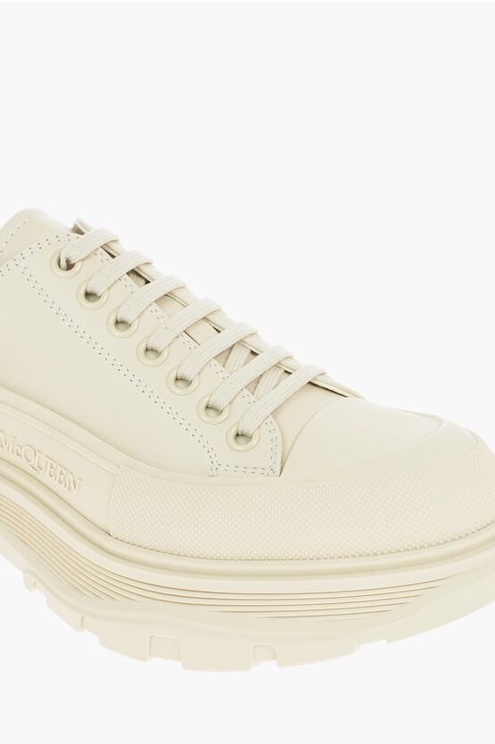 Alexander McQueen o1y1024 Low-Top Sneakers in Beige Size US 9 / EU 42 - 4 Thumbnail