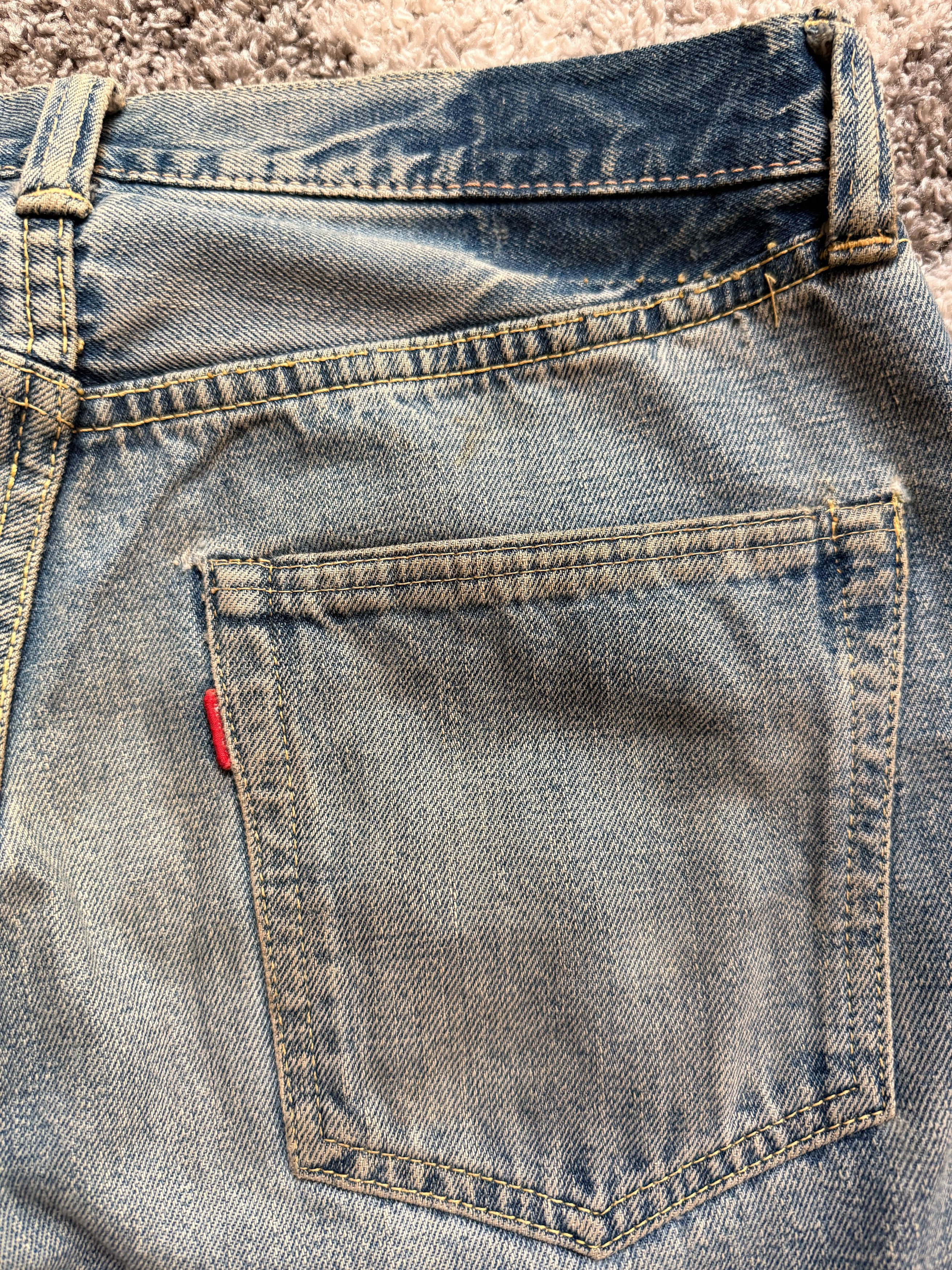 Japanese Brand × Vintage × Warehouse Warehouse Japan Double Knee Vintage Jeans Punk Grunge Chrome Size US 30 / EU 46 - 12 Thumbnail