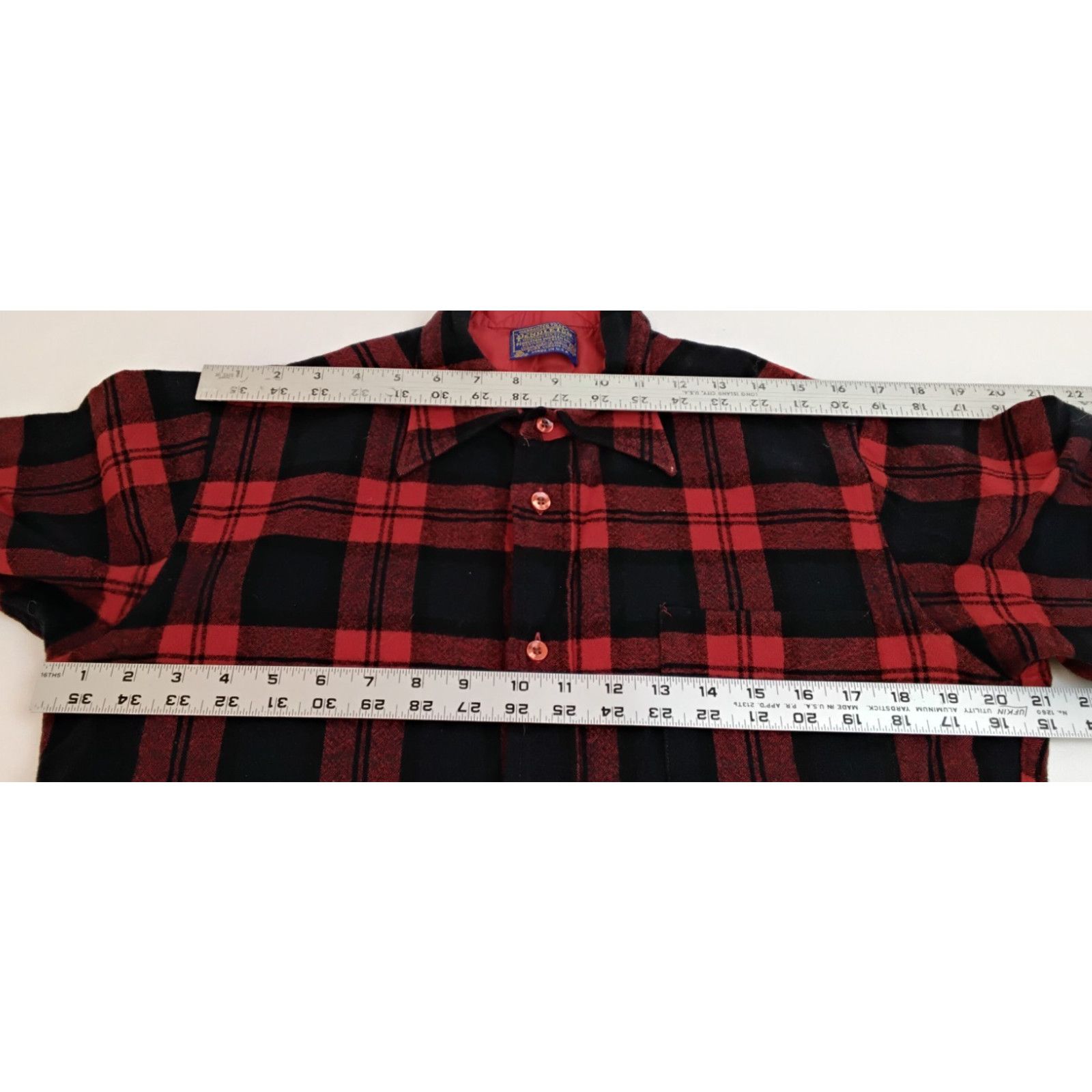 Pendleton Pendleton 100% Wool Flannel Shirt Men's M Red Made in USA Size US M / EU 48-50 / 2 - 9 Thumbnail