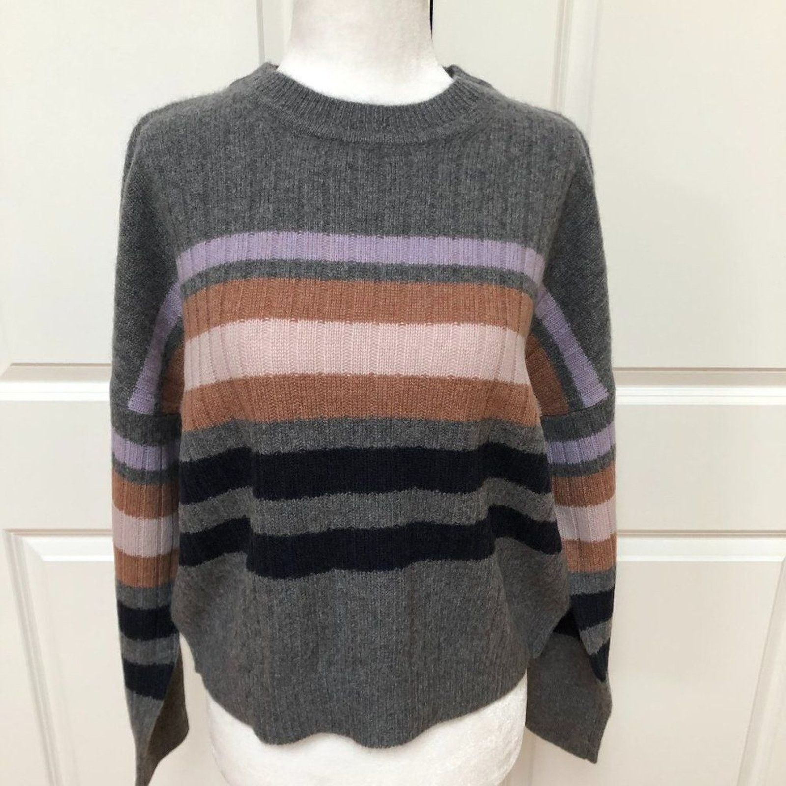 360Cashmere Striped Dolman Cashmere Sweater from 360 Cashmere Size XS / US 0-2 / IT 36-38 - 2 Thumbnail
