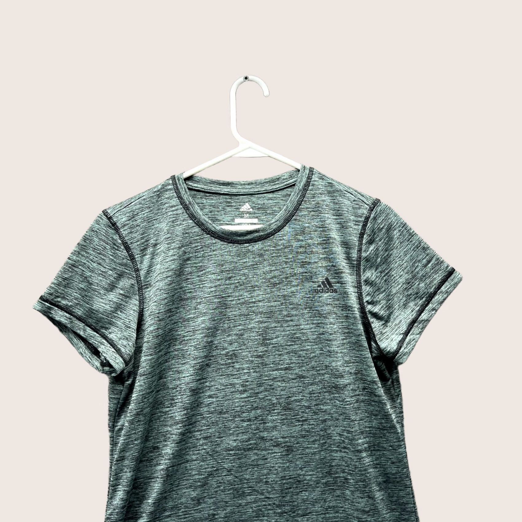 Adidas VINTAGE Adidas Shirt Women Medium Green Heather Athletic Golf Gym Casual Size M / US 6-8 / IT 42-44 - 1 Thumbnail