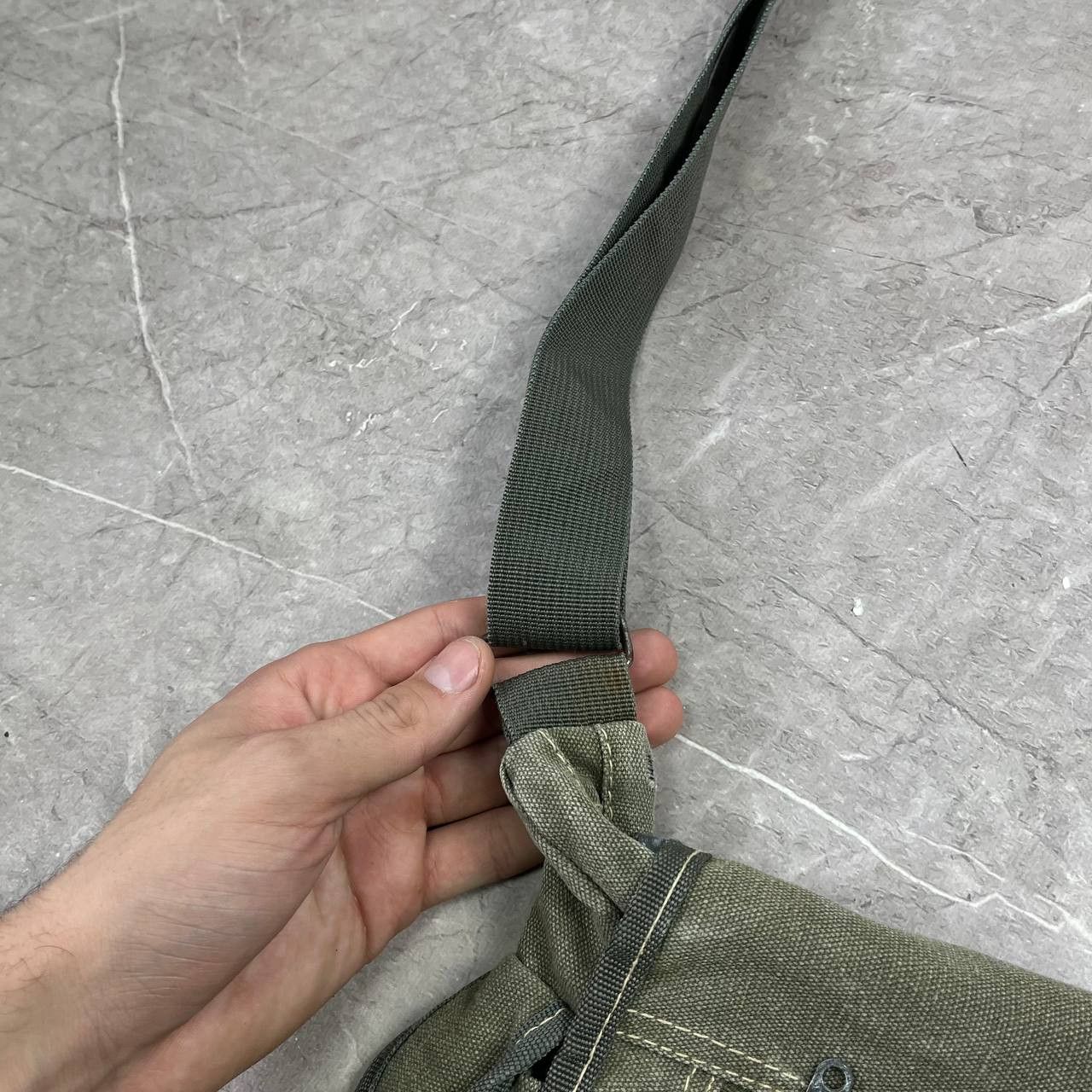 Japanese Brand Vintage Diesel Style Denim ORMI Faded Sling Bag Y2K Military Size ONE SIZE - 3 Thumbnail