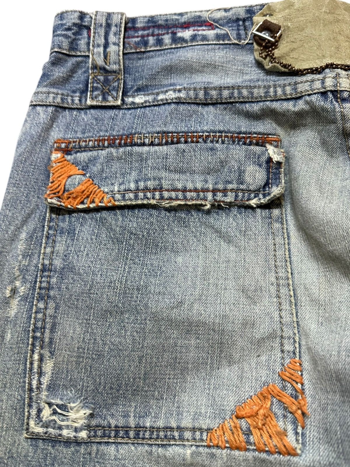 4GSELLER Vintage Alcott Paratrooper Airbone Personal Studded Denim Size US 33 - 8 Thumbnail