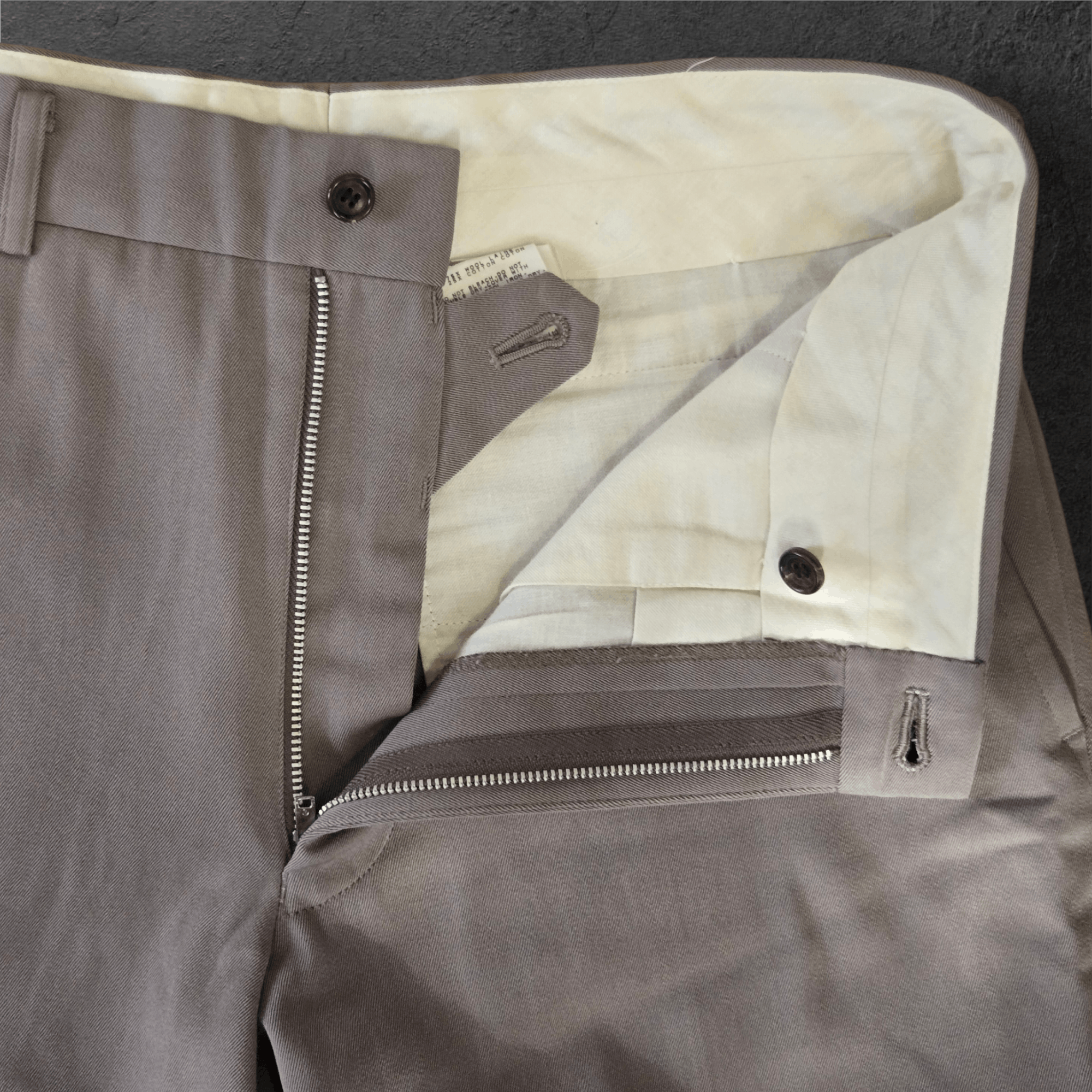 Comme des Garcons Comme des Garcons Wool Gabardine Beige Trousers Size US 30 / EU 46 - 2 Thumbnail
