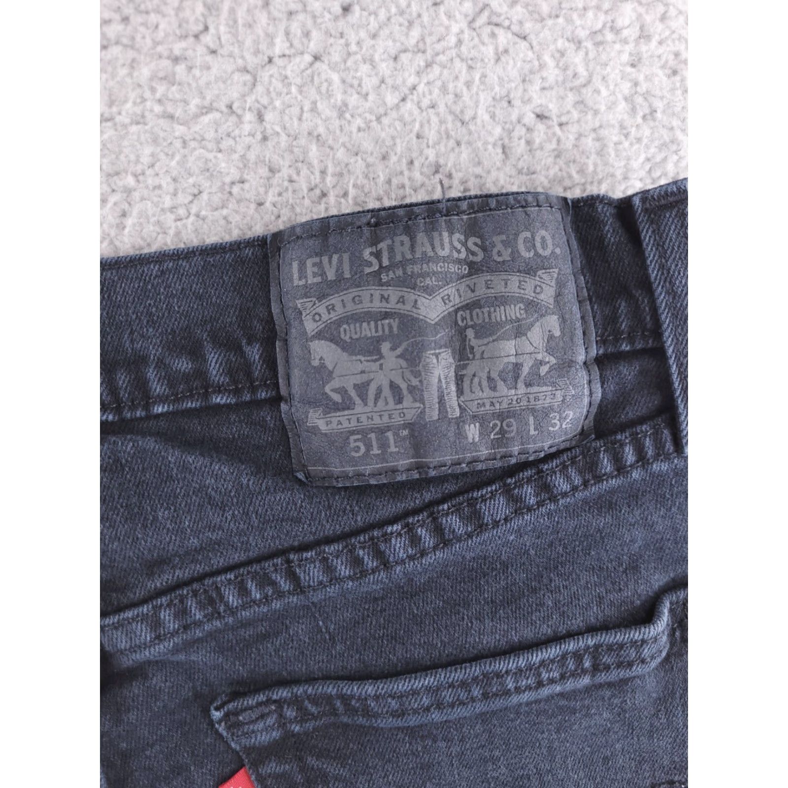 Levi's Levi's Jeans Skinny Black 29x32 Men Regular Denim Size US 29 - 4 Thumbnail