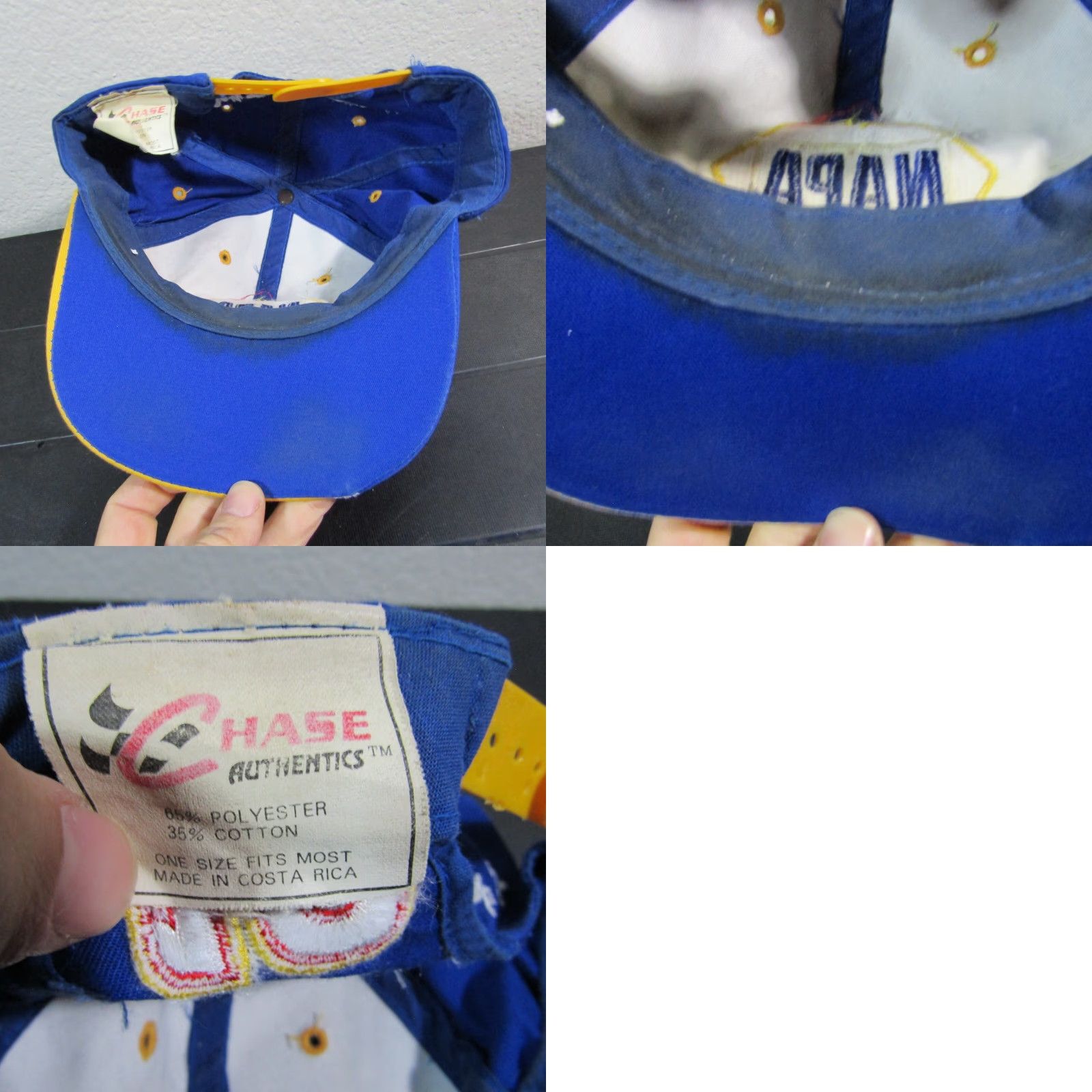 Chase Authentics VINTAGE Nascar Hat Mens SNAPBACK Adjustable Blue Chase Authentics Cars Outdoor Transportation Hats Size ONE SIZE - 8 Thumbnail