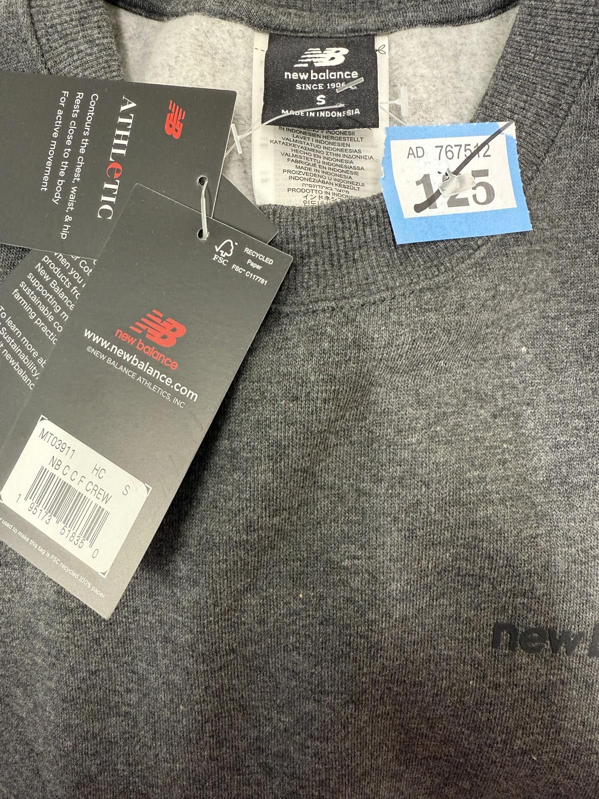 New Balance New Balance Grey Crewneck Sweatshirt Size US S / EU 44-46 / 1 - 2 Thumbnail