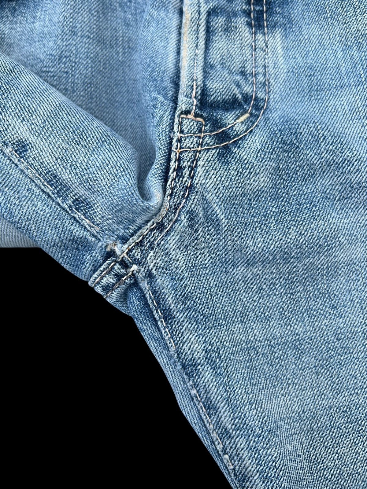 Kapital Thrashed Vintage OMNIGOD Selvedge Denim Jeans Size US 31 - 10 Thumbnail