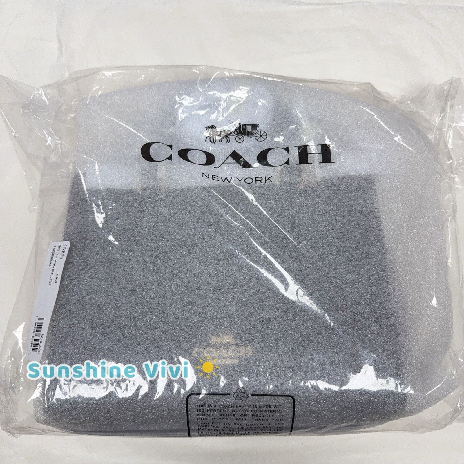 Coach NWT Coach Maggie Small Tote Bag Leather Black CY670 Size ONE SIZE - 5 Thumbnail