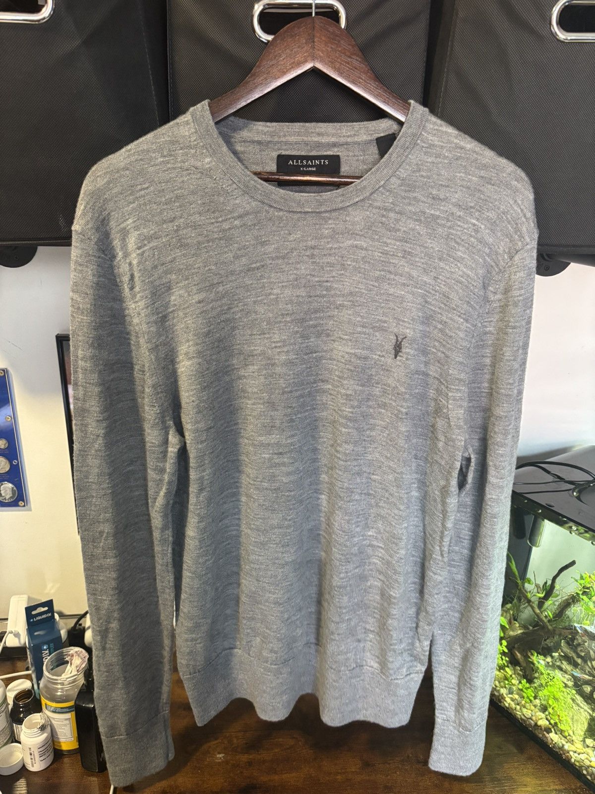 Allsaints Merino Wool Sweater Size US XL / EU 56 / 4 - 1 Thumbnail