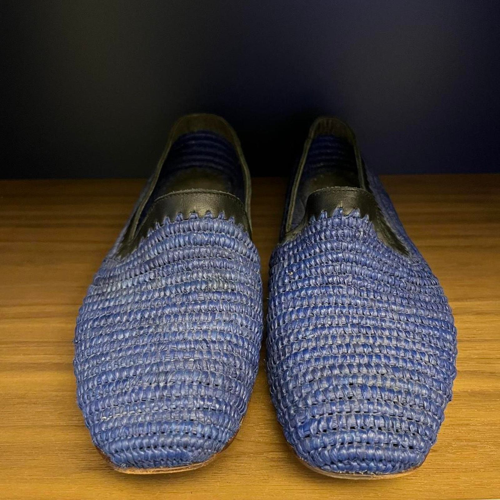 Casablanca Handmade italian woven blue loafers Size US 9.5 / EU 42-43 - 4 Thumbnail