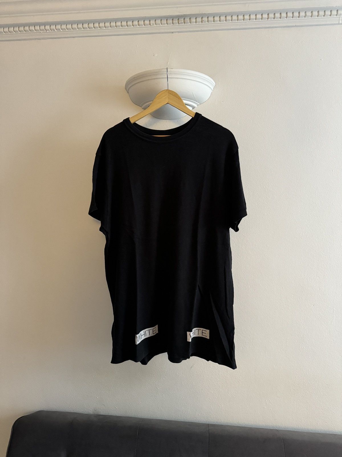 Off-White Off-White Black “Blue Collar” Tee Size US M / EU 48-50 / 2 - 1 Thumbnail