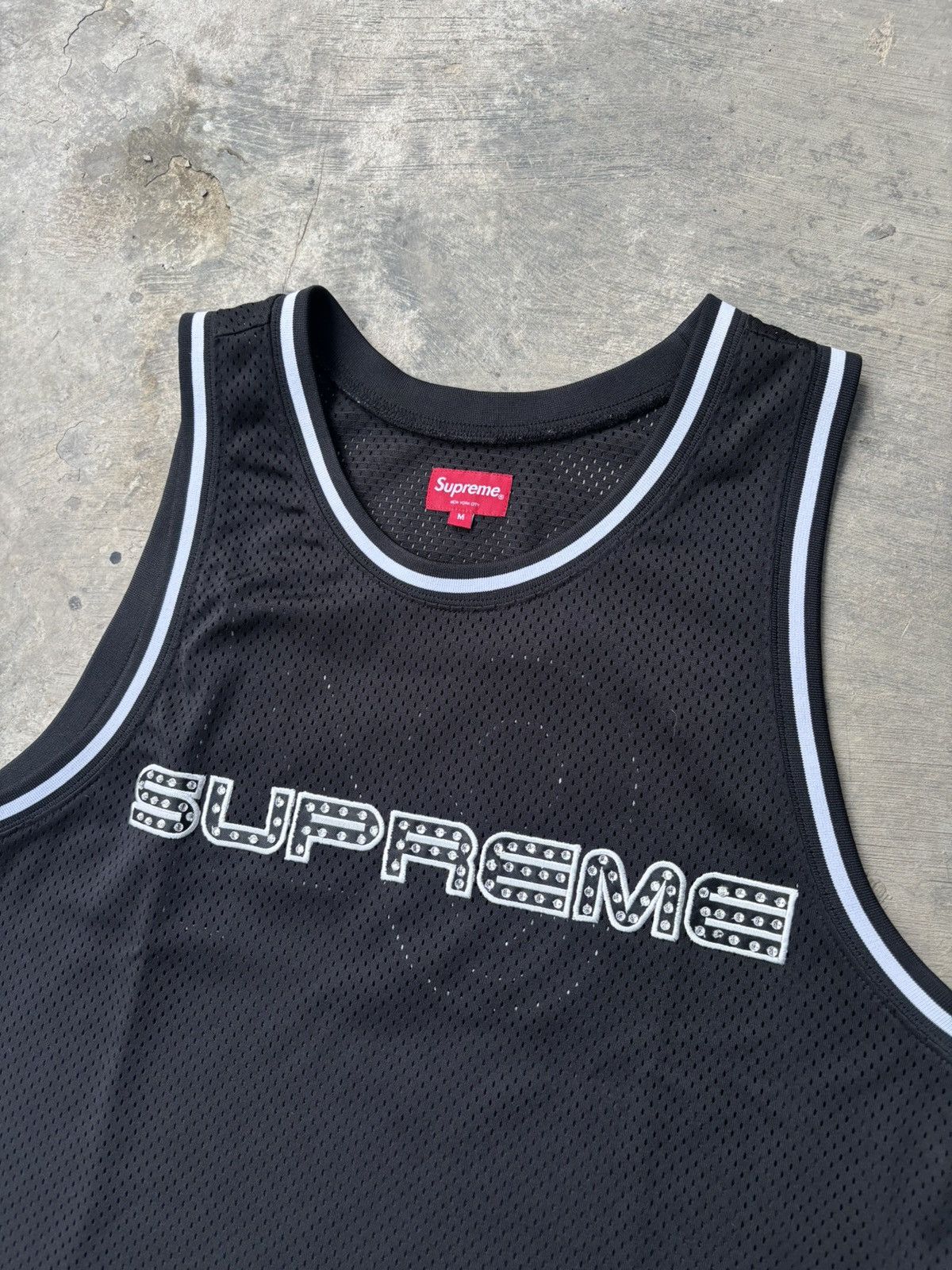 Supreme Supreme Rhinestone Basketball Black Jersey SS19 Collection Size US L / EU 52-54 / 3 - 2 Thumbnail
