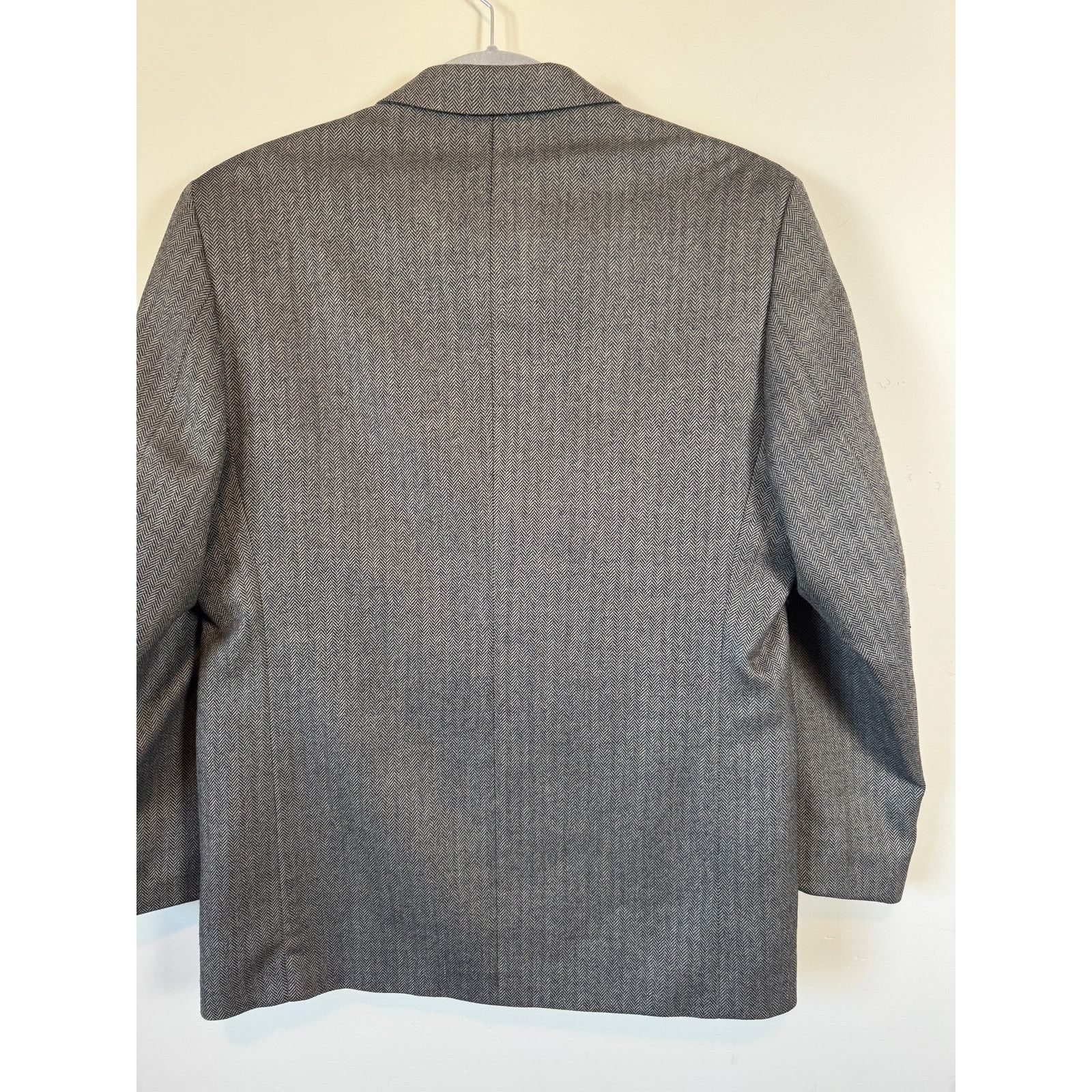 Zylos George Machado Zylos Gold Lambswool Cashmere Herringbone Blazer Poet 46R Size 46R - 7 Thumbnail