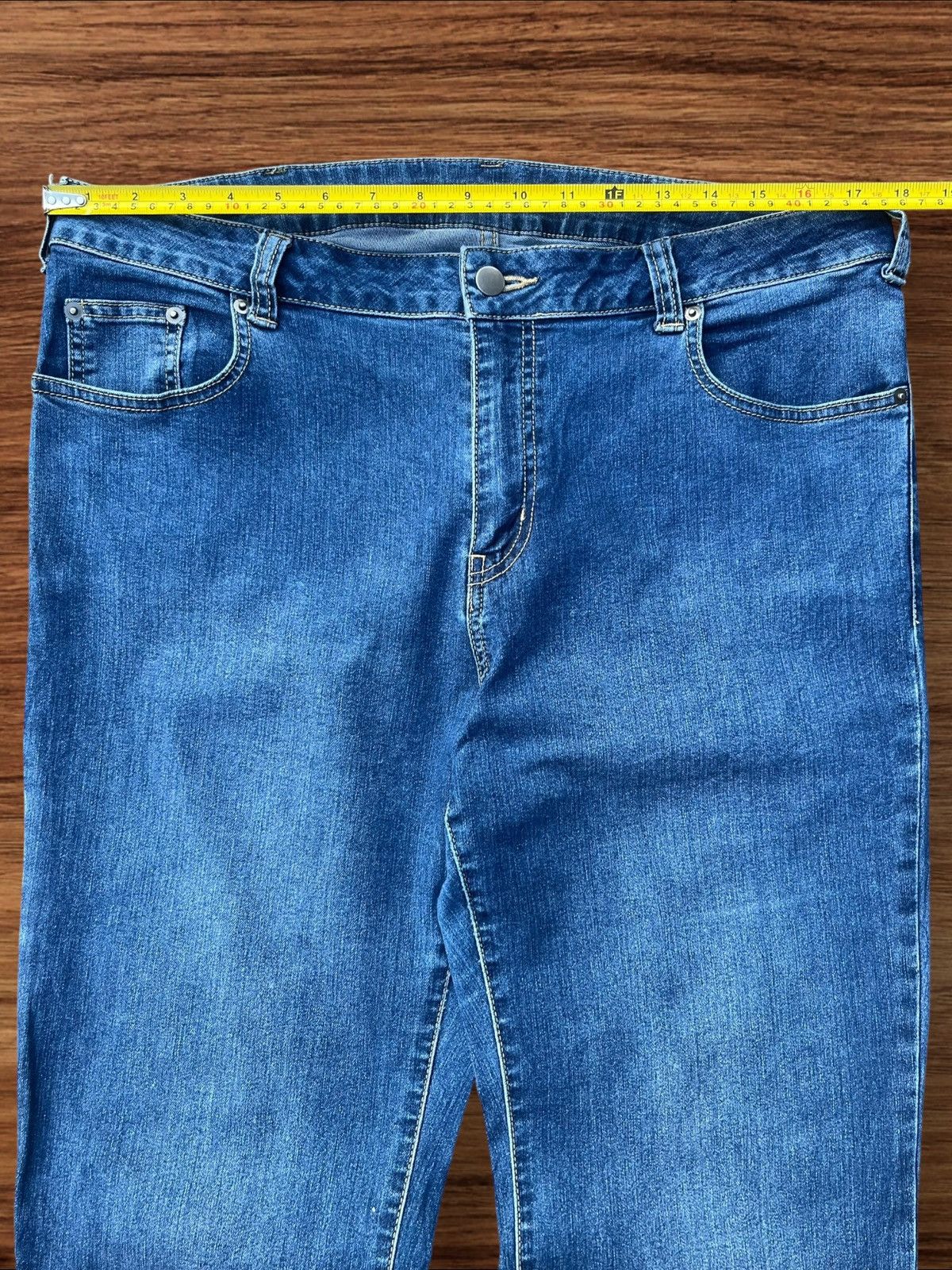 Japanese Brand Vintage Y2K Japanese Brand Blue Washed Mid Rise Flare Jeans Size US 36 / EU 52 - 12 Thumbnail