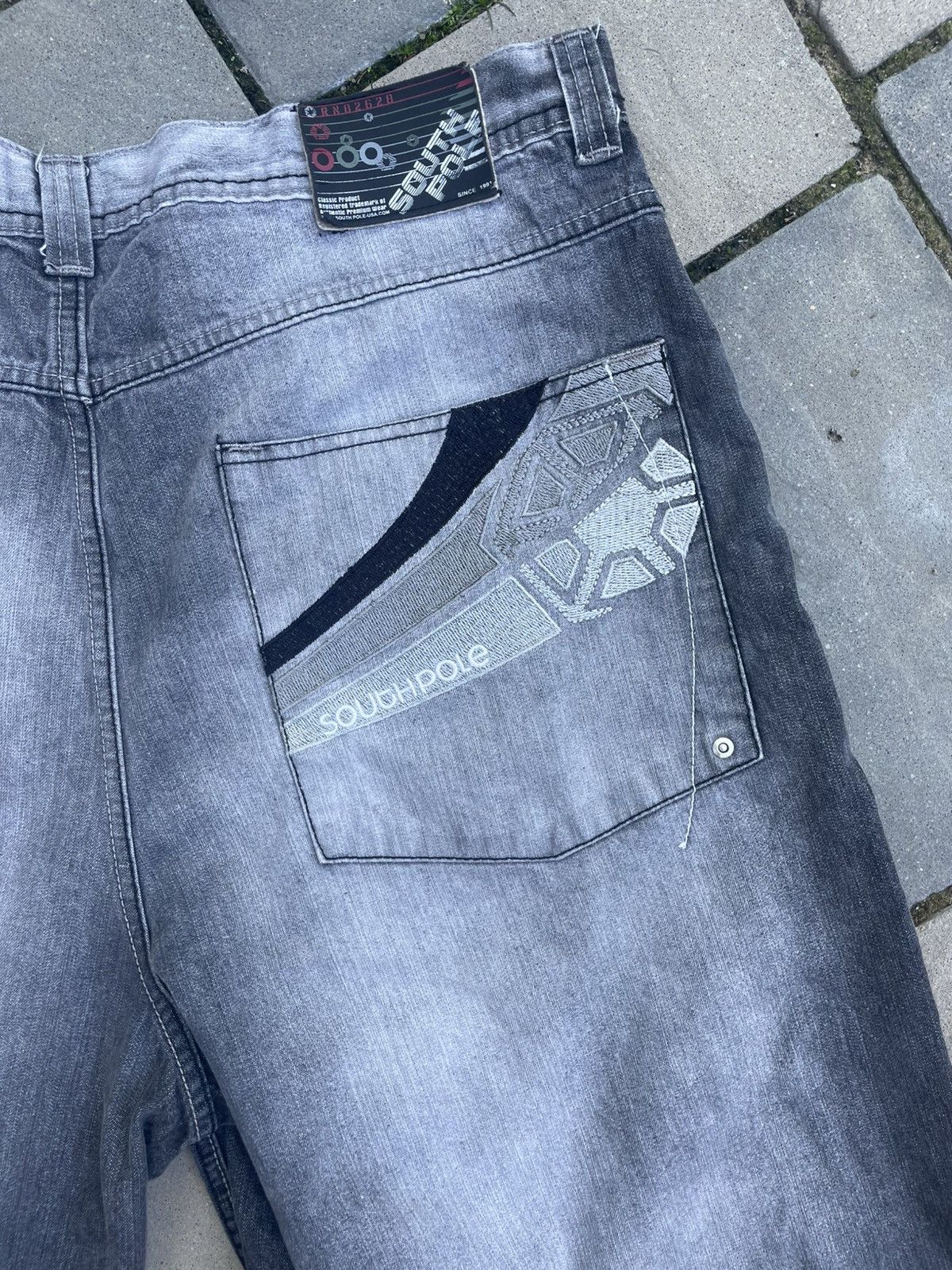 Southpole Vintage Southpole Jean Shorts Grey Y2K Streetwear Size US 42 / EU 58 - 2 Thumbnail