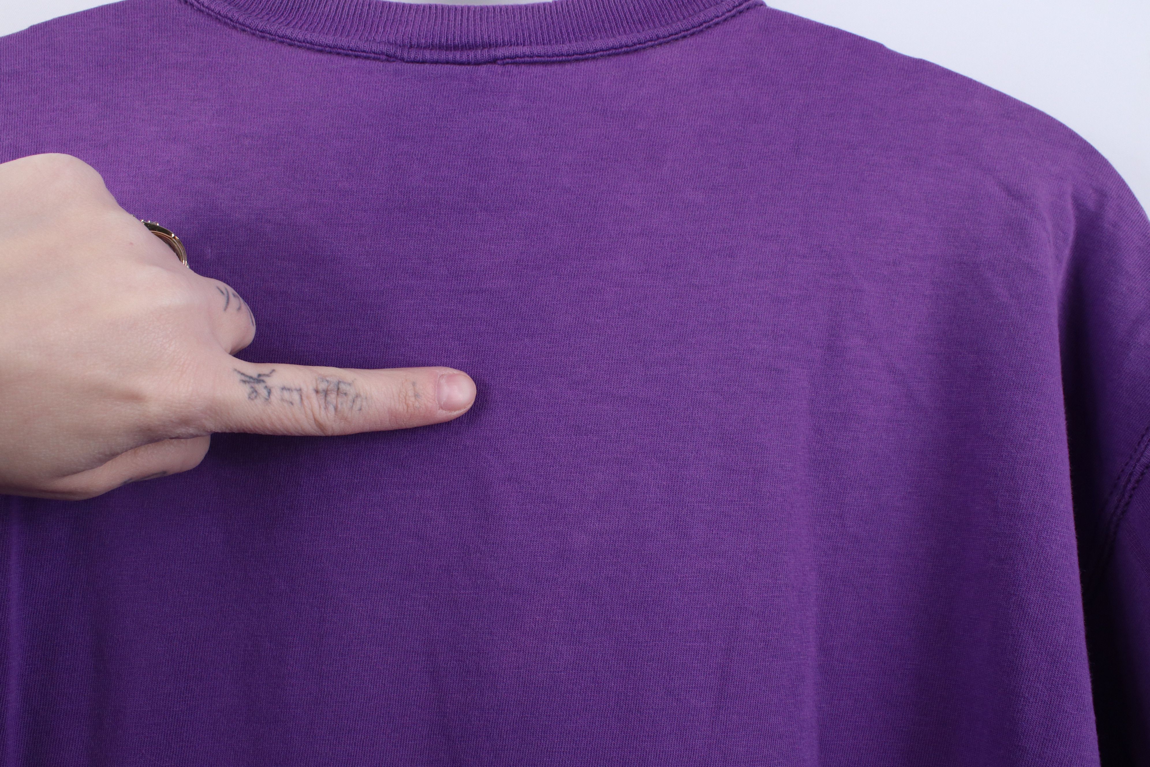 Russell Athletic Vintage 90s Russell Athletic Blank Cotton T-Shirt Purple USA Size US L / EU 52-54 / 3 - 12 Thumbnail