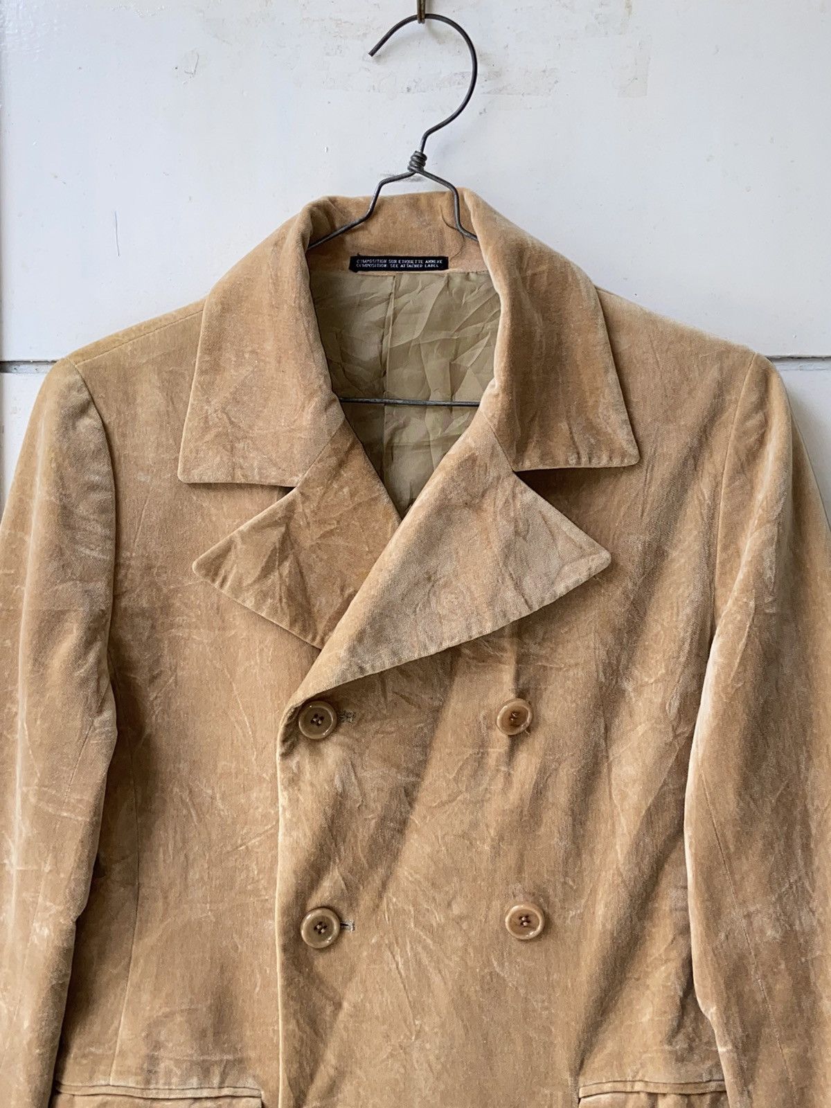 Yohji Yamamoto NOUÉ-RUE Brown Coat Jacket Size US S / EU 44-46 / 1 - 3 Thumbnail