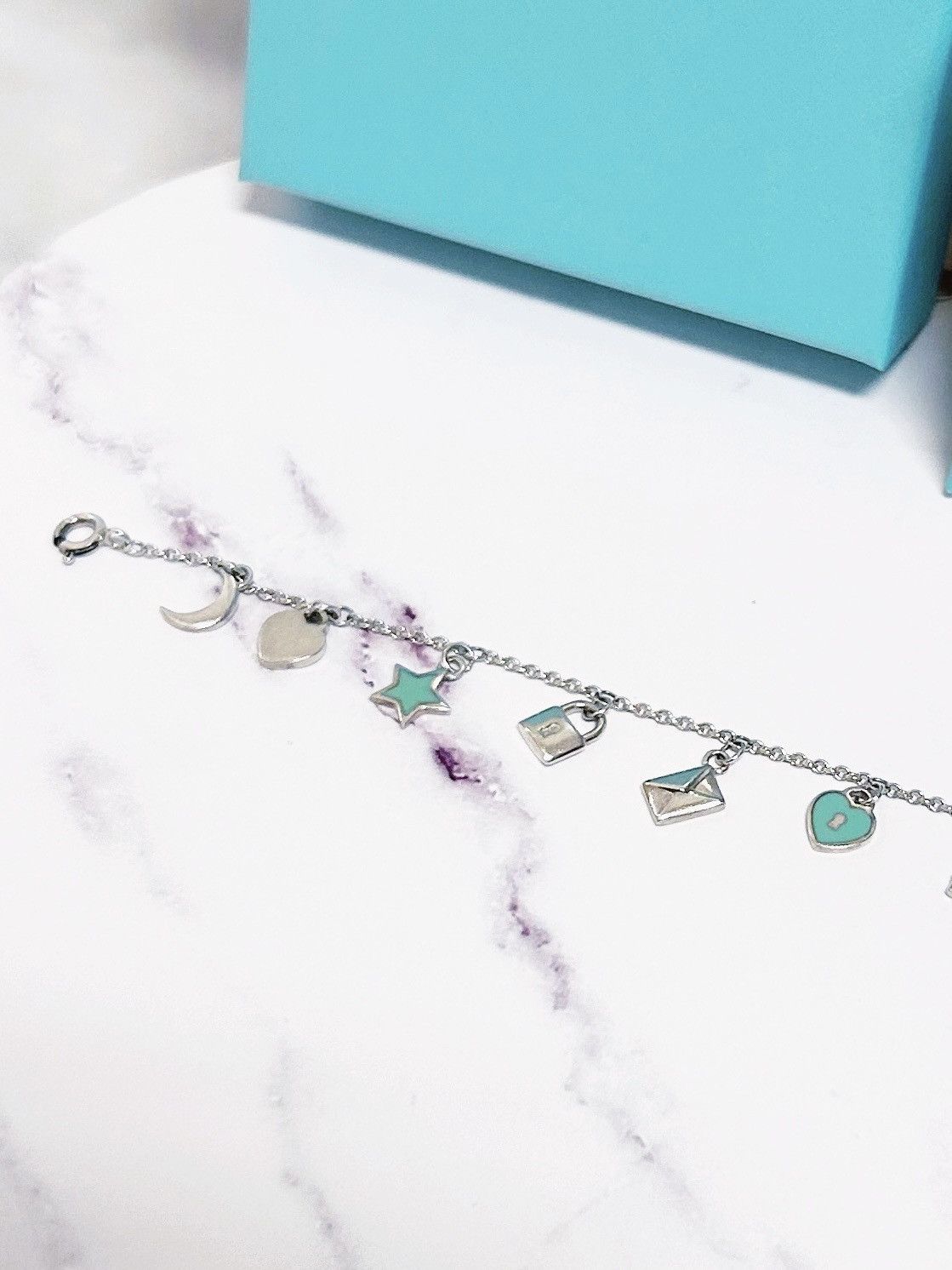 Tiffany & Co. Authentic Tiffany & Co Love Note 925 Sterling Charm Bracelet Size ONE SIZE - 5 Thumbnail