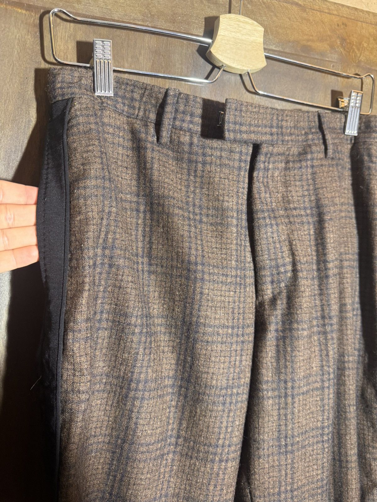 Cerruti 1881 cerruti 1881 runway checks brown wool pants 46 Size US 29 - 8 Thumbnail