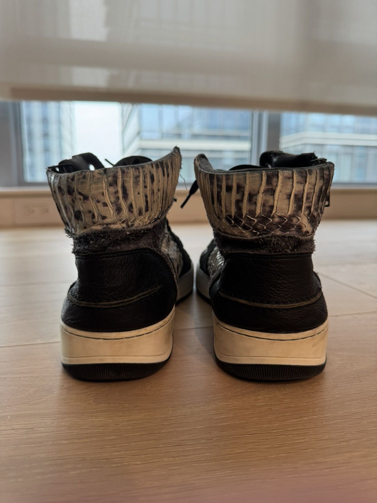 Lanvin Lanvin Men’s High top Sneakers Camo Sz 10 Snake Python Suede Size US 10 / EU 43 - 4 Thumbnail