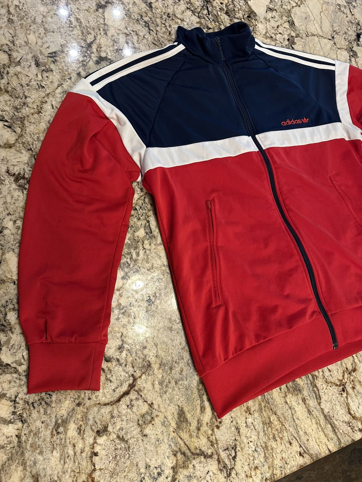 Adidas Adidas Track Jacket Limited Edition Red White Blue Size US L / EU 52-54 / 3 - 2 Thumbnail