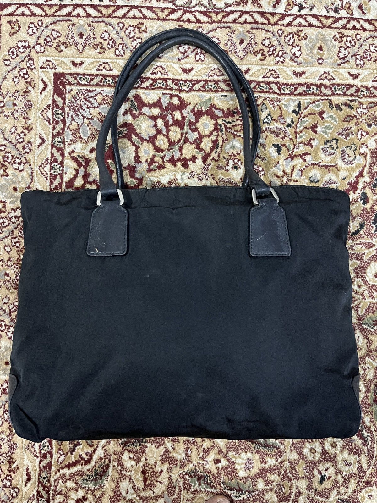 Prada Prada Re-Nylon Embroidered Tote Bag Size ONE SIZE - 2 Thumbnail