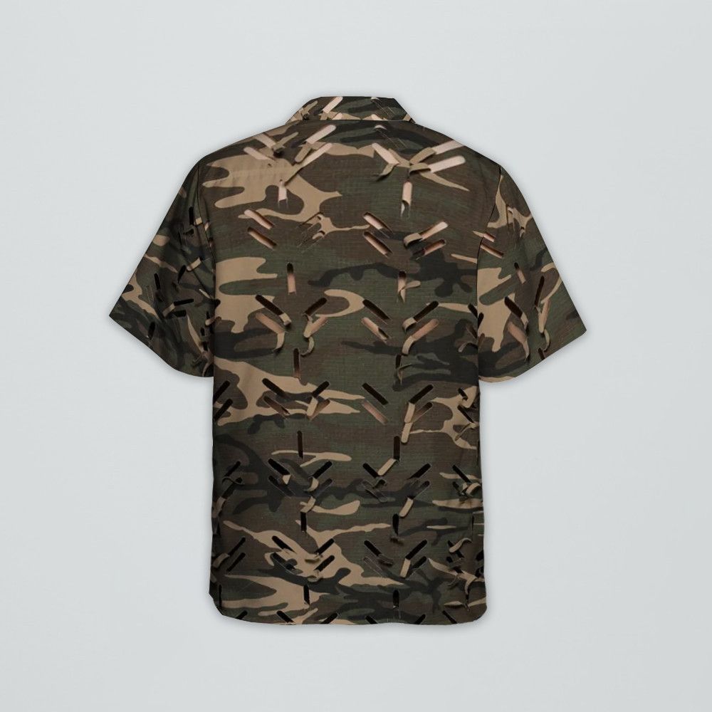 Designer Laser-Slashed Short-Sleeve Statement Shirt Size US S / EU 44-46 / 1 - 4 Thumbnail