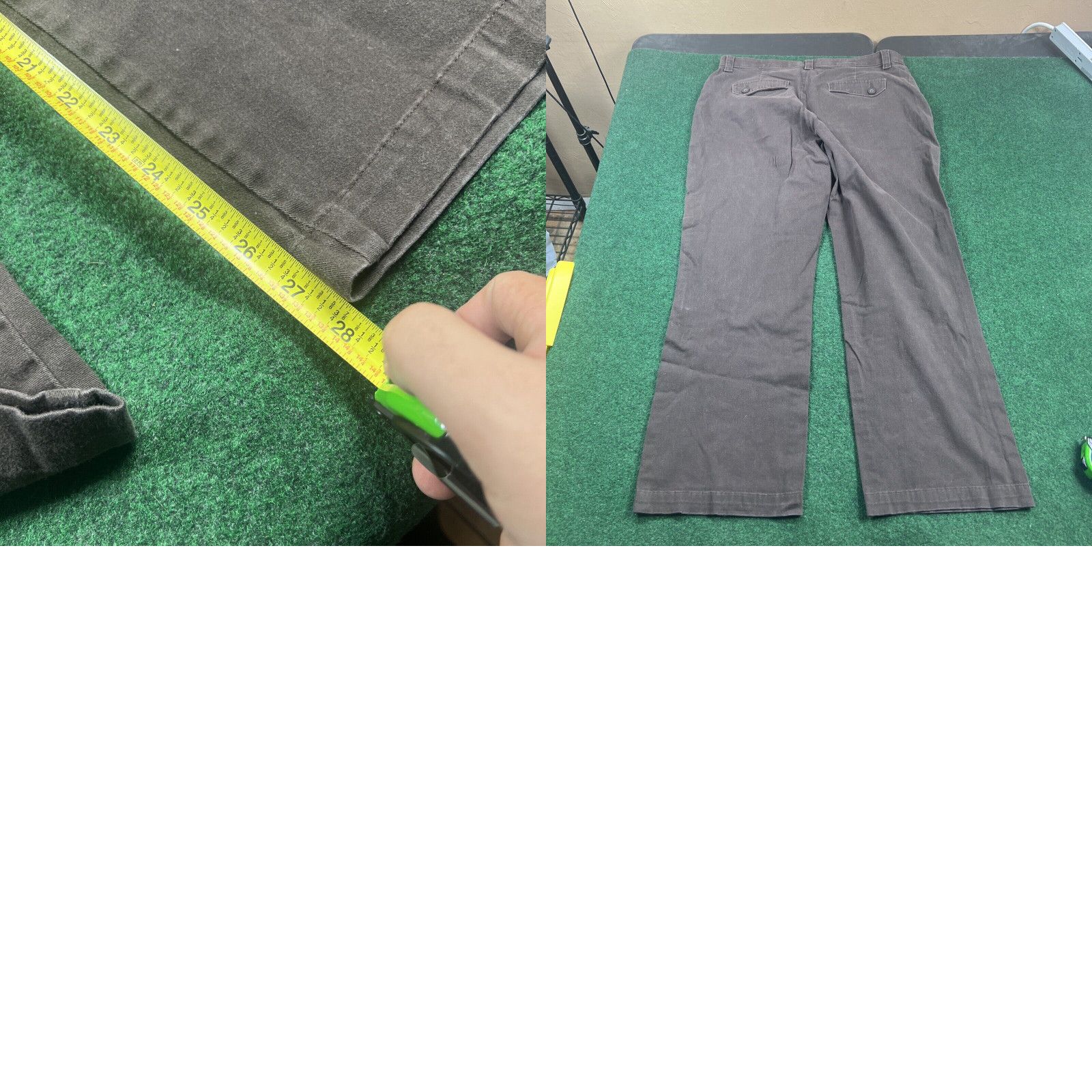 Lee Lee Pants Womens 16M Brown Comfort Fit Waistband Stretch Pants 35x28 Size 38" / US 16 / IT 52 - 8 Thumbnail