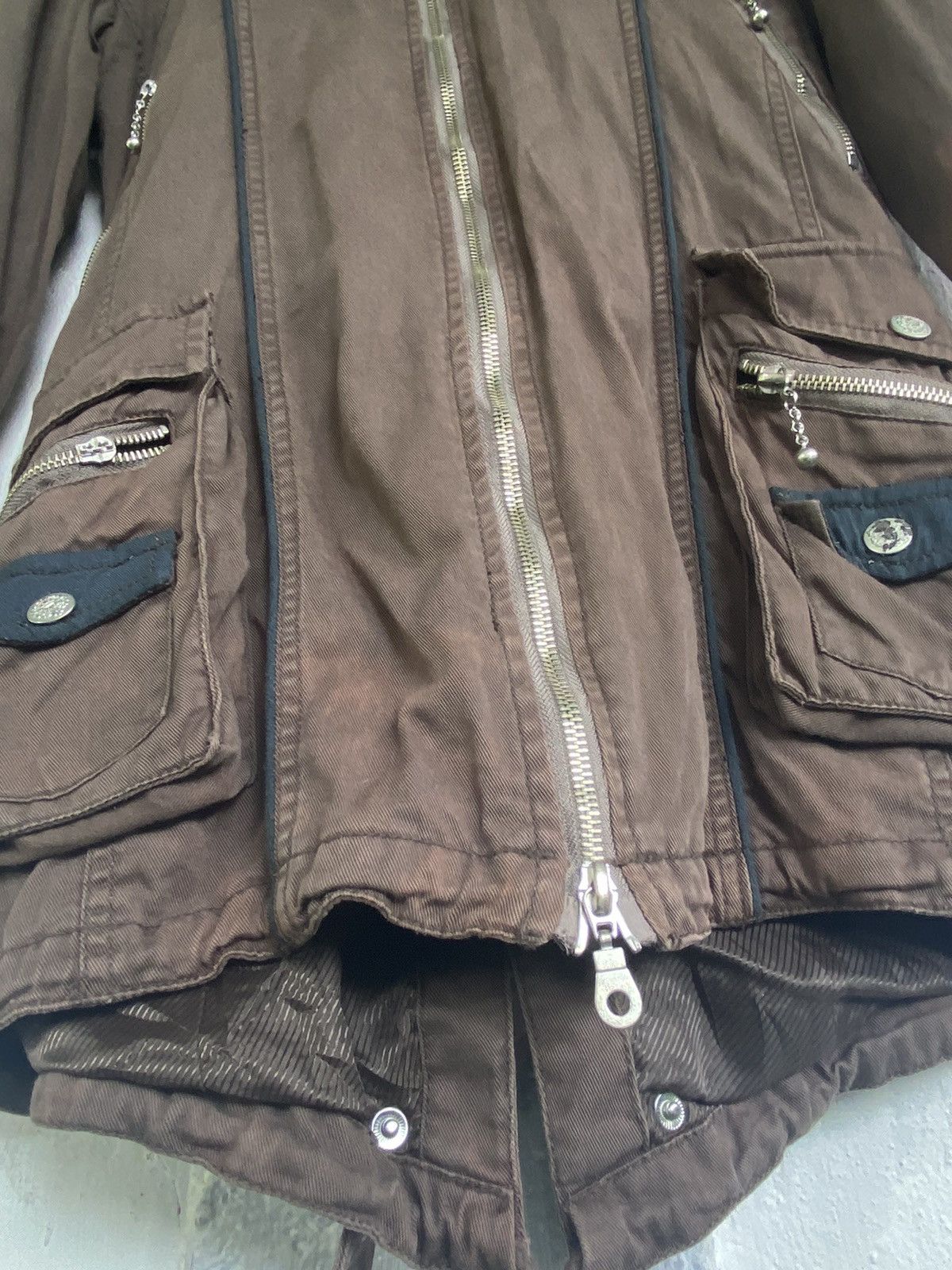 In The Attic × Japanese Brand In The Attic Distressed Long Jacket Hoodie Size US M / EU 48-50 / 2 - 16 Thumbnail