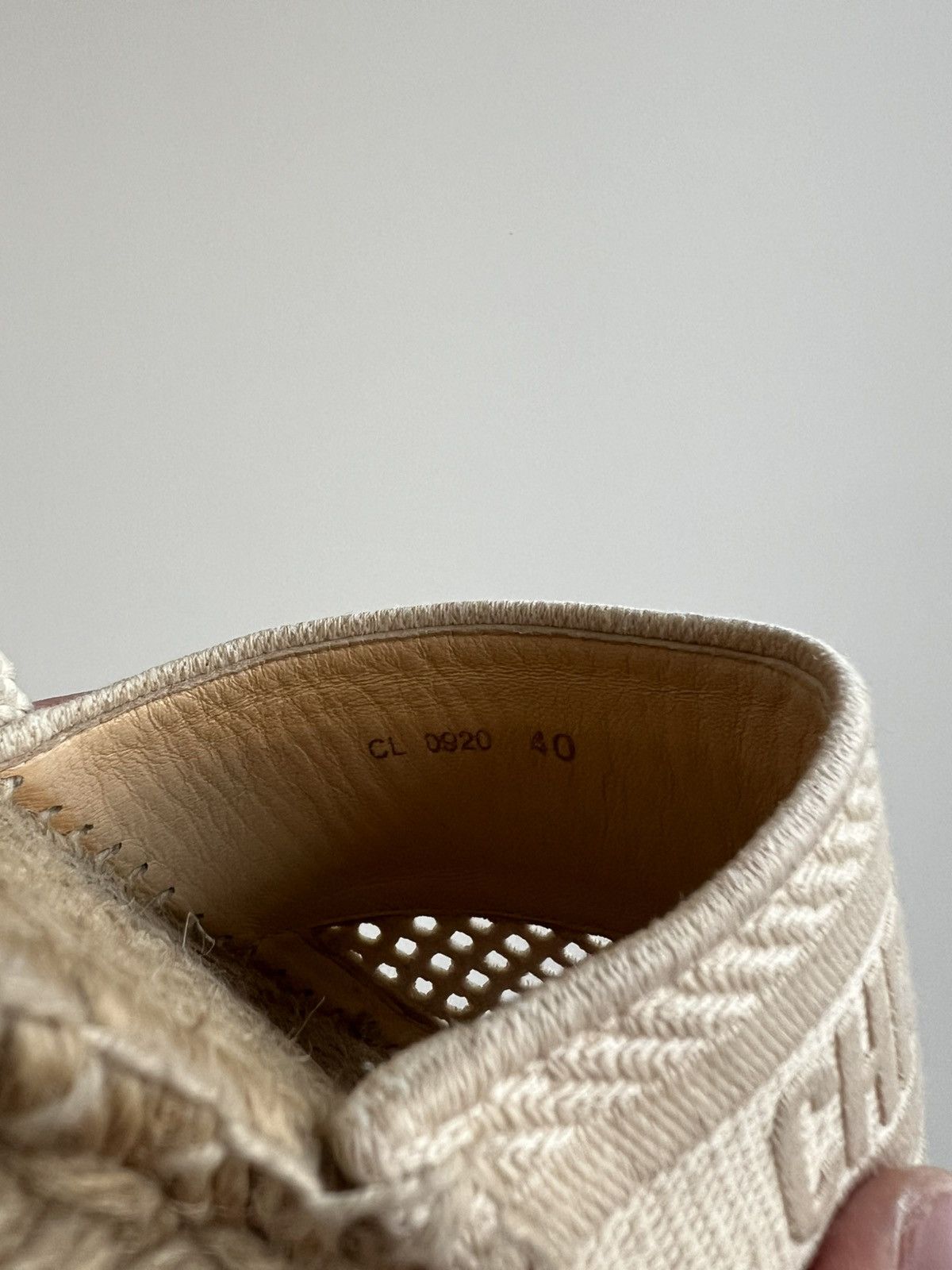 Christian Dior Monsieur × Dior Christian Dior Canvas Embroidered Beige Espadrilles Sandals Size US 10 / IT 40 - 15 Thumbnail