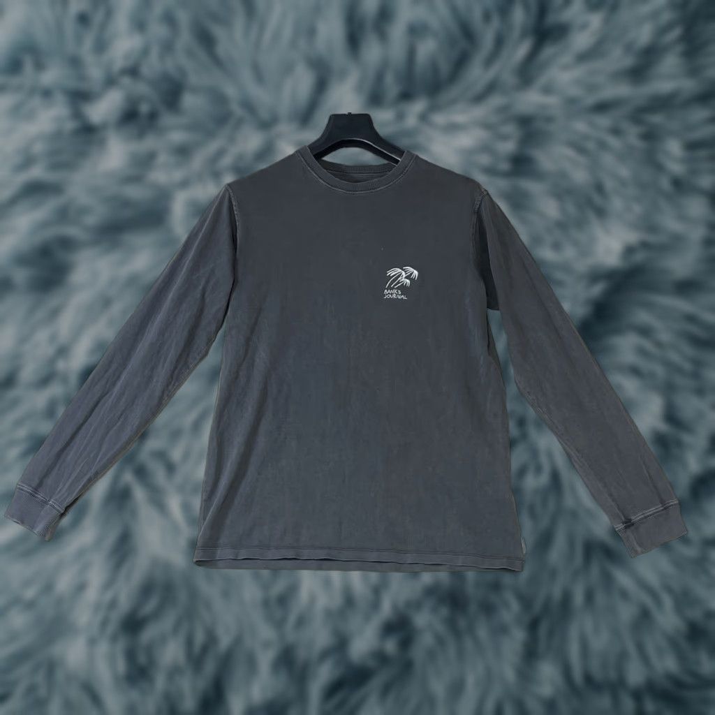 Banks Journal BANKS JOURNAL Mens T-Shirt Shirt Long Sleeve Crew Neck Organic Cotton Size Small Gray Logo Classic Regular China Size US S / EU 44-46 / 1 - 1 Thumbnail