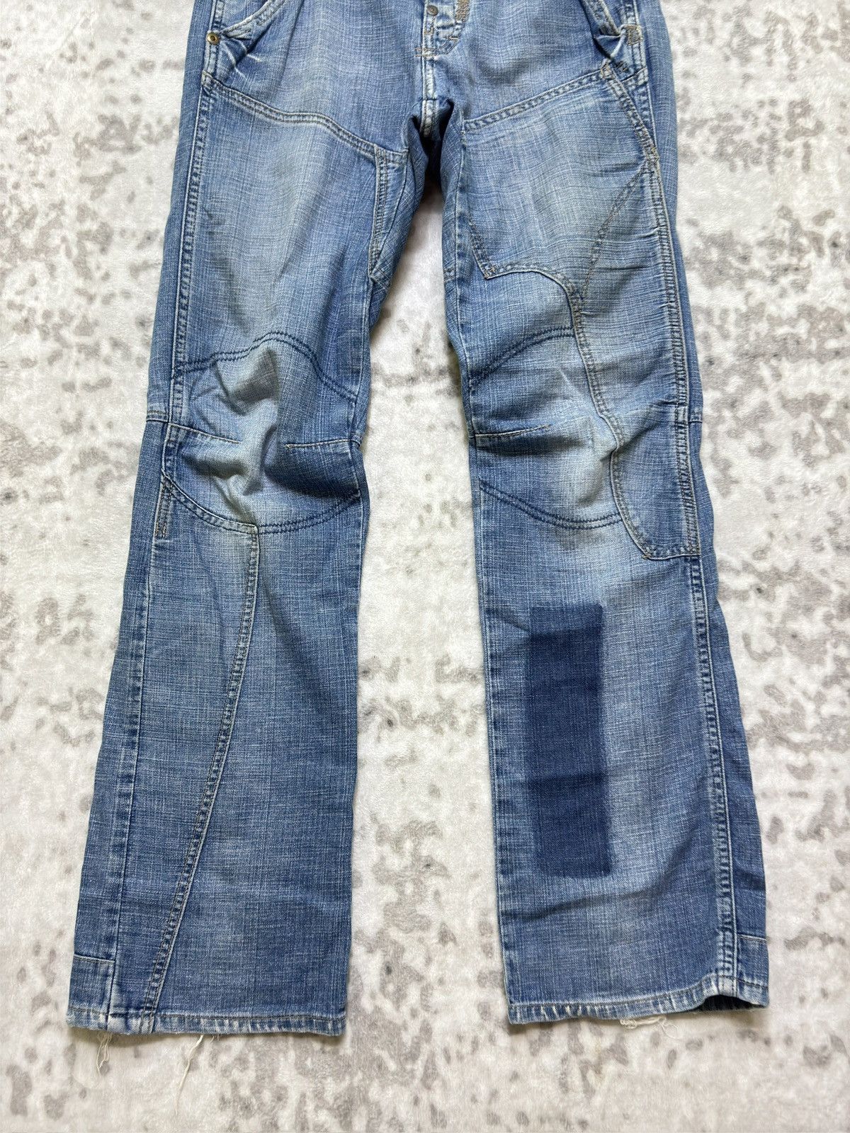 G-Star Vintage G-Star RAW Flared Patchwork Knee Statement Denim Size US 30 / EU 46 - 6 Thumbnail