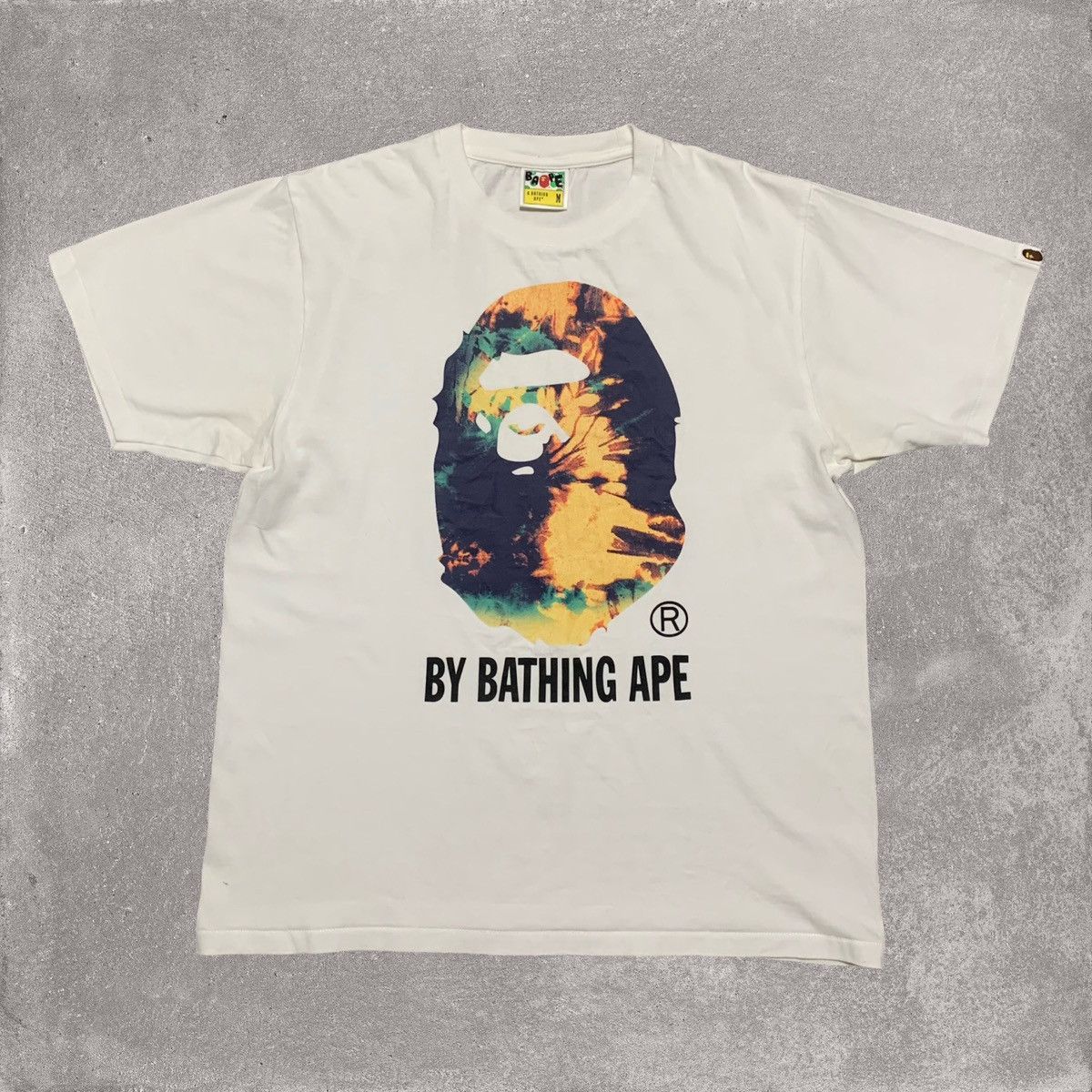 Bape Bape Medium Big Ape Head Tie Dye White Tee Size US M / EU 48-50 / 2 - 1 Thumbnail