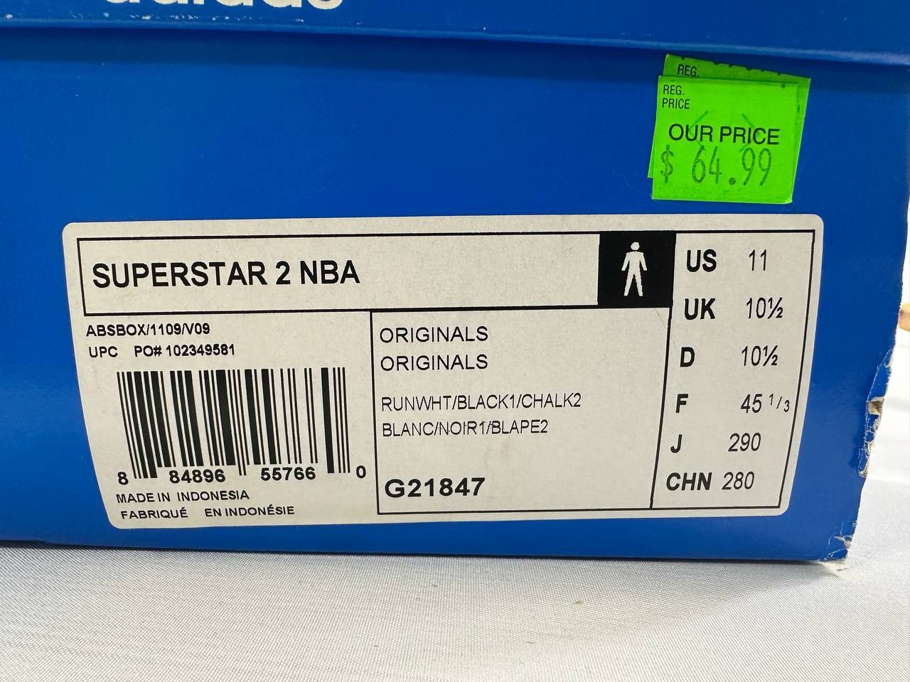 Adidas adidas Superstar 2 NBA 2010 Sneakers Size US 11 / EU 44 - 12 Thumbnail