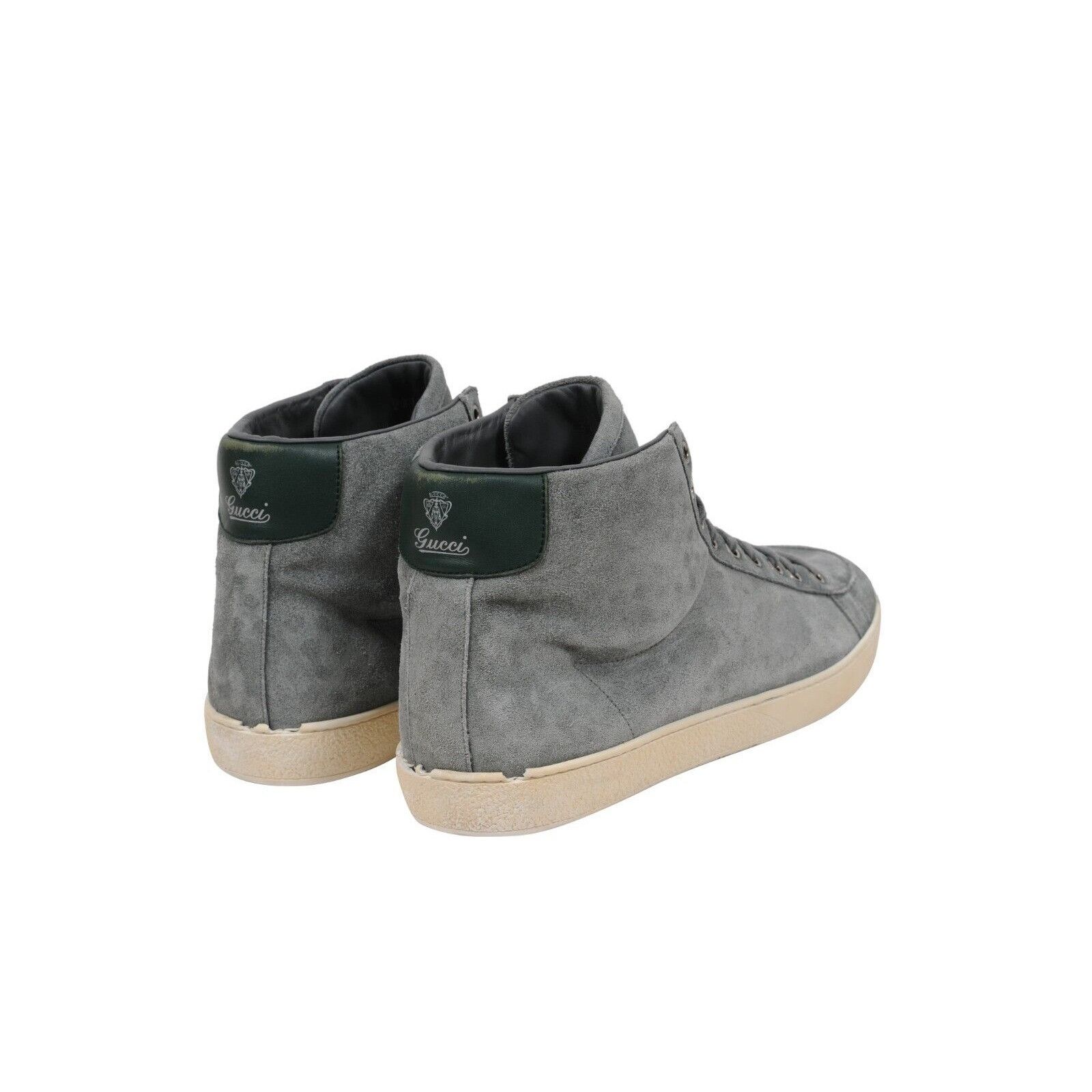 Gucci Mint Green Suede High Top Sneakers Size US 11.5 / EU 44-45 - 8 Thumbnail